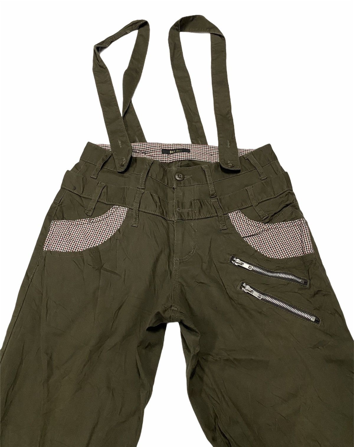 Japanese Brand Bee Bell Japanese Brand Double Waist Cropped Overall Size US 31 - 3 Thumbnail
