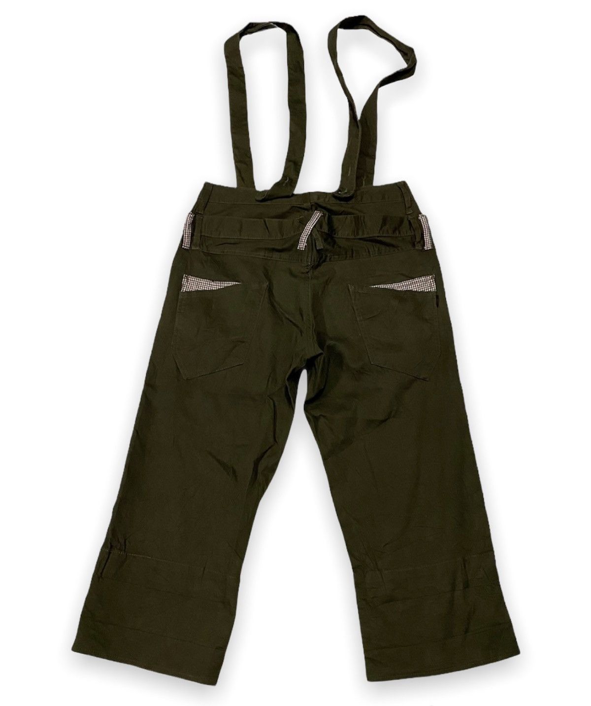 Japanese Brand Bee Bell Japanese Brand Double Waist Cropped Overall Size US 31 - 2 Thumbnail