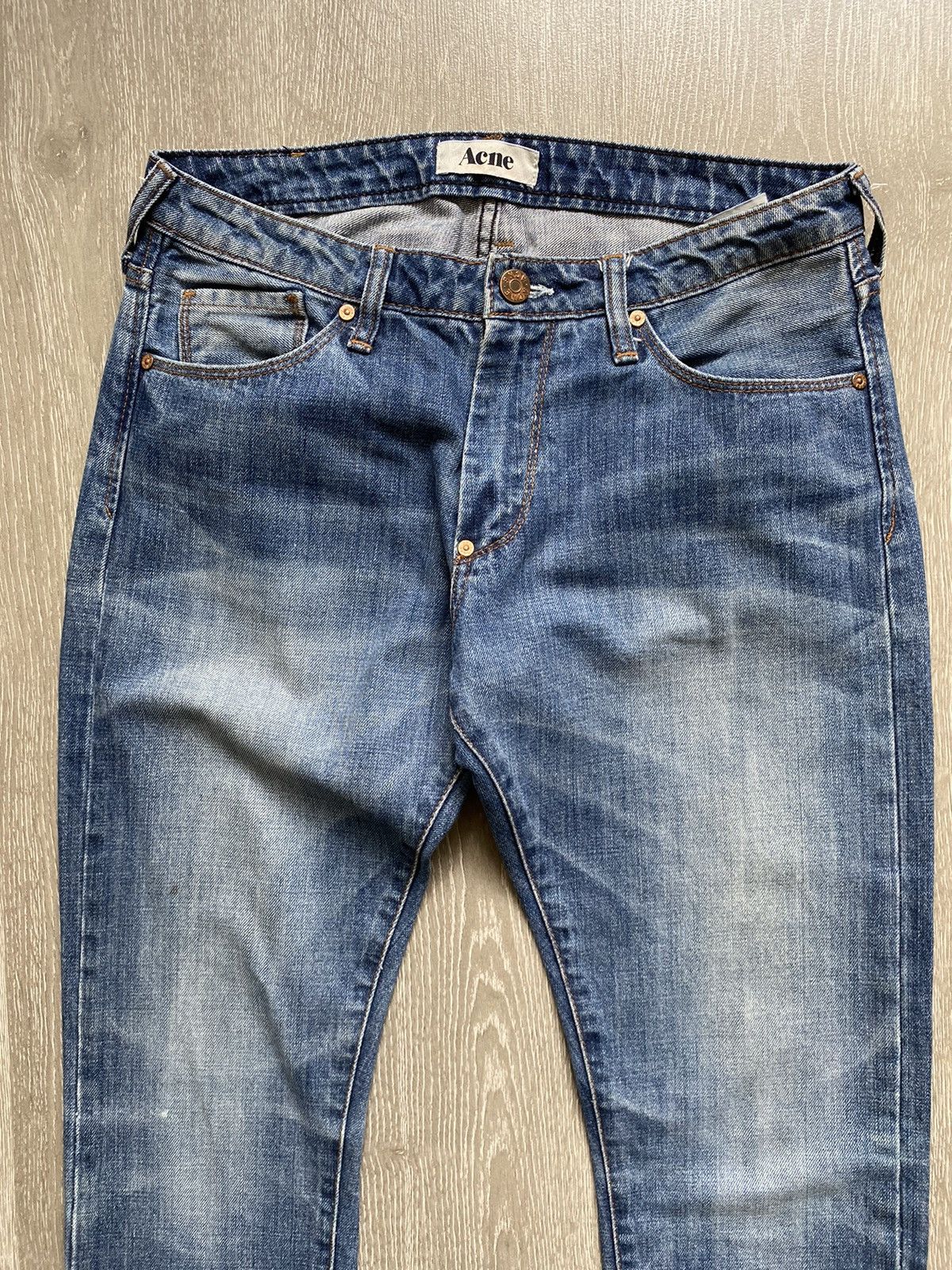 Acne Studios Vintage ACNE Hug Stencil Heavy Denim Pants 27/32 Size US 27 - 5 Thumbnail
