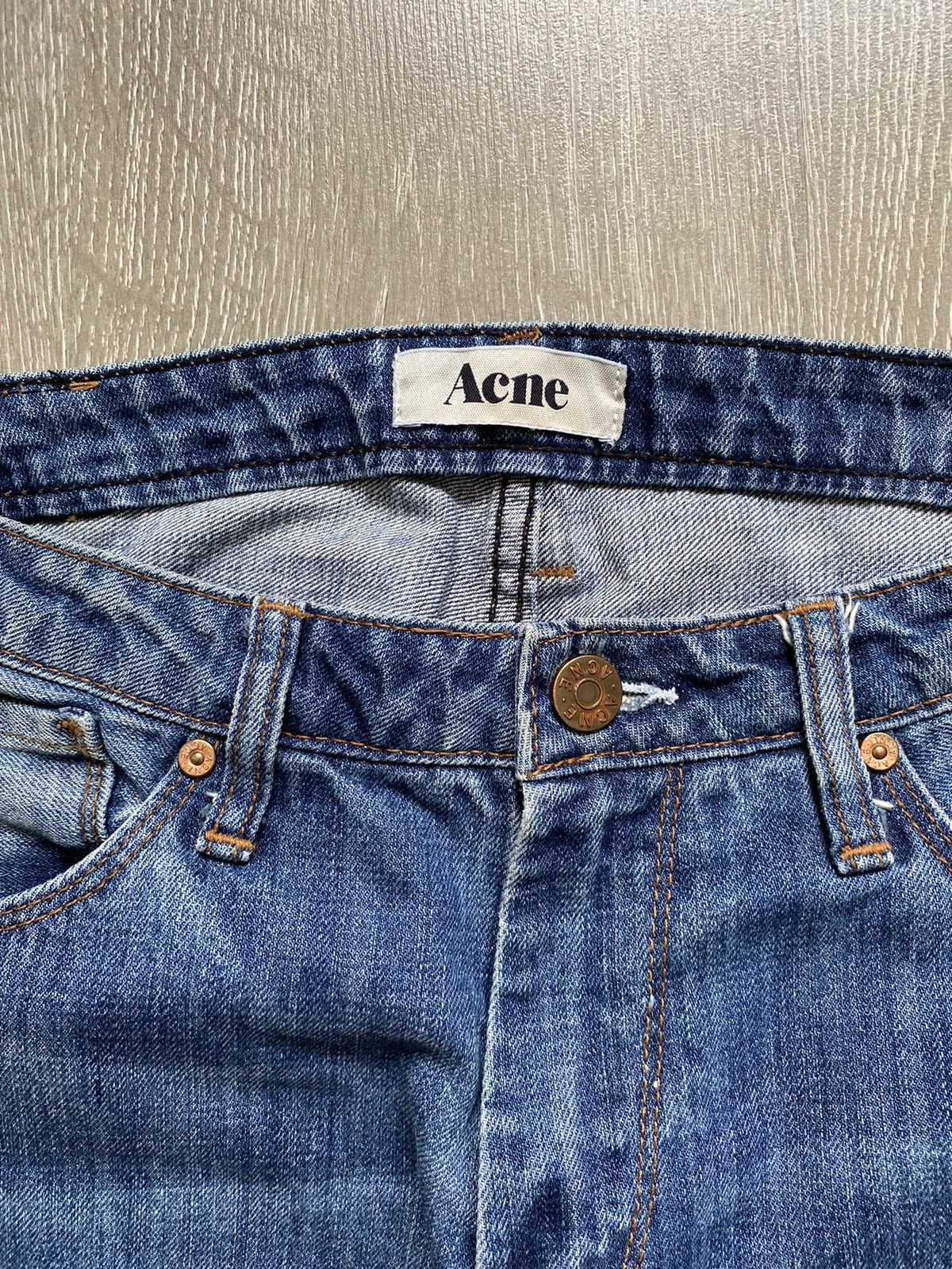 Acne Studios Vintage ACNE Hug Stencil Heavy Denim Pants 27/32 Size US 27 - 6 Thumbnail
