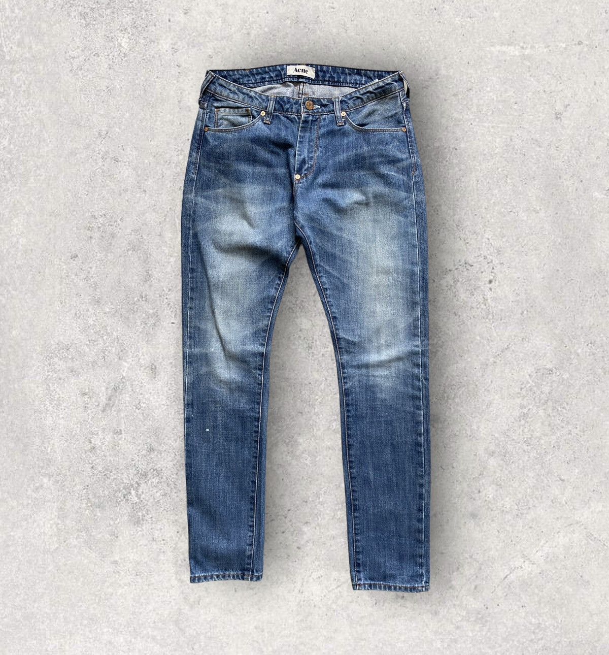 Acne Studios Vintage ACNE Hug Stencil Heavy Denim Pants 27/32 Size US 27 - 1 Thumbnail