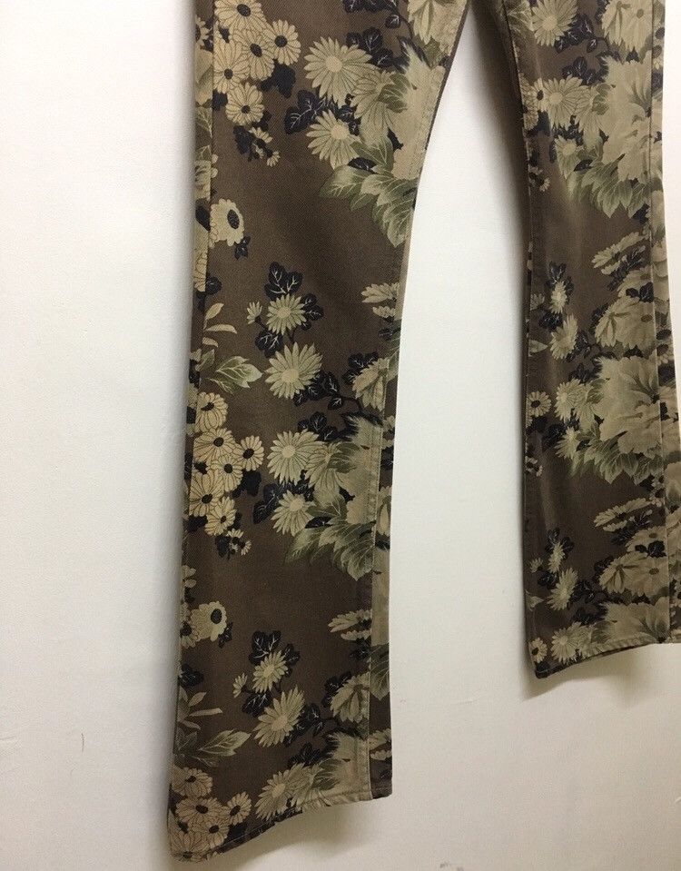 Designer × Japanese Brand Glamdy Flared made in japan all over print flower Size US 30 / EU 46 - 2 Thumbnail