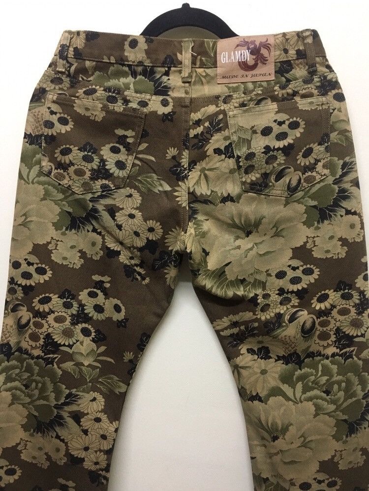 Designer × Japanese Brand Glamdy Flared made in japan all over print flower Size US 30 / EU 46 - 1 Thumbnail