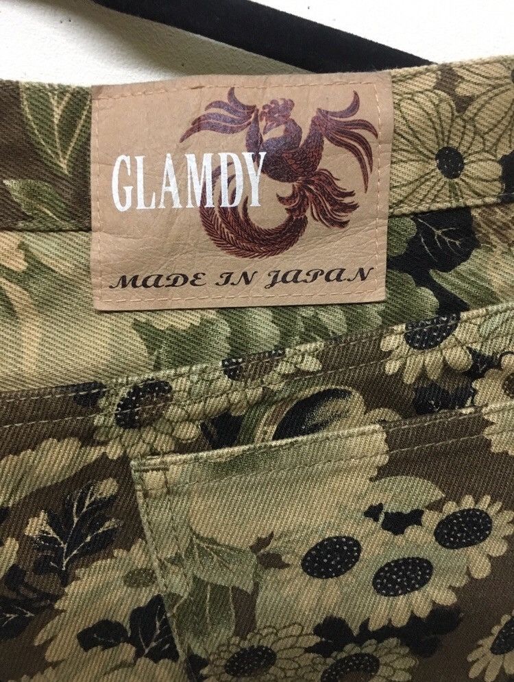 Designer × Japanese Brand Glamdy Flared made in japan all over print flower Size US 30 / EU 46 - 5 Thumbnail
