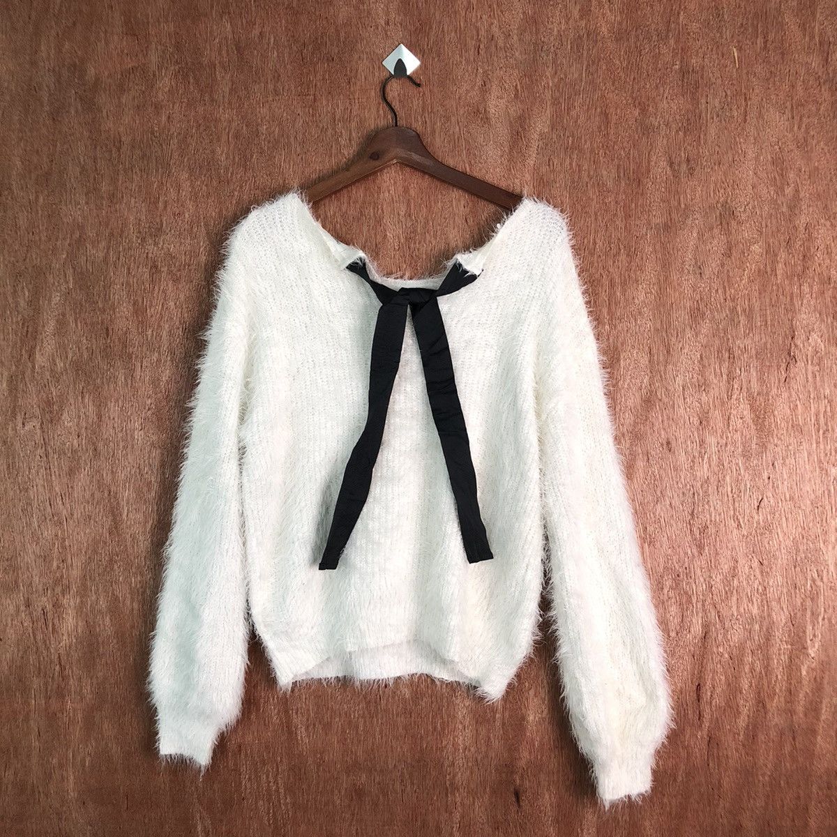 Capsule Capsule Color Shag Shaggy Fur Mohair Knitwear #6567 Size L / US 10 / IT 46 - 6 Thumbnail