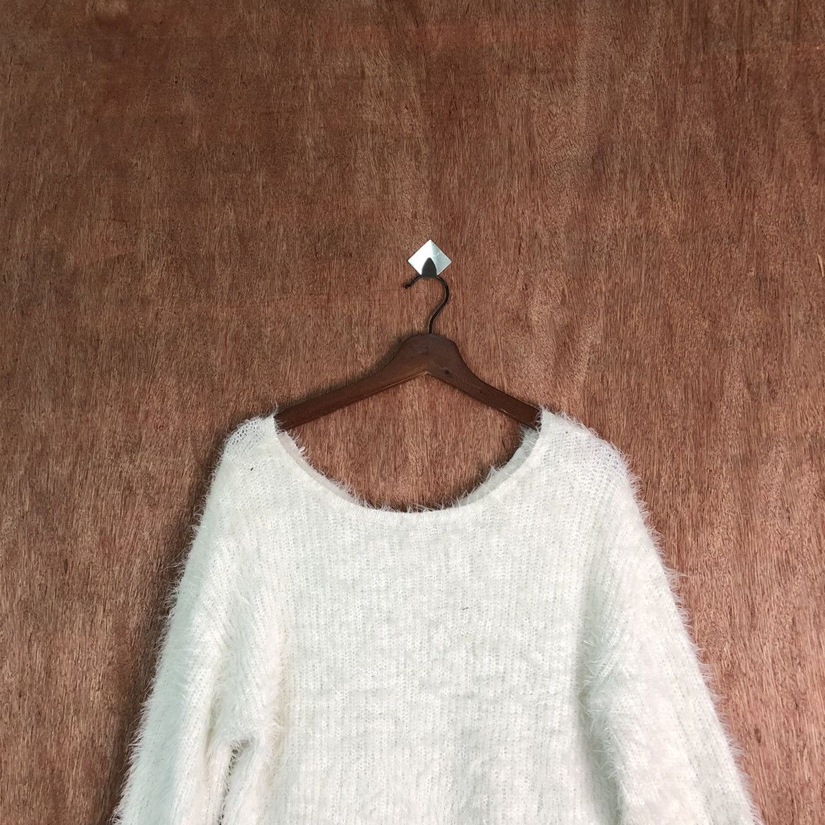 Capsule Capsule Color Shag Shaggy Fur Mohair Knitwear #6567 Size L / US 10 / IT 46 - 2 Thumbnail