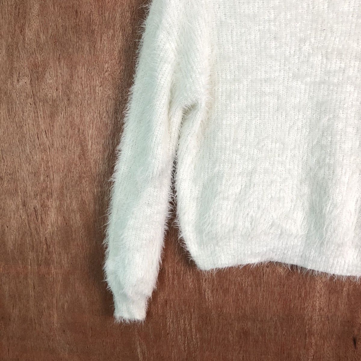 Capsule Capsule Color Shag Shaggy Fur Mohair Knitwear #6567 Size L / US 10 / IT 46 - 4 Thumbnail