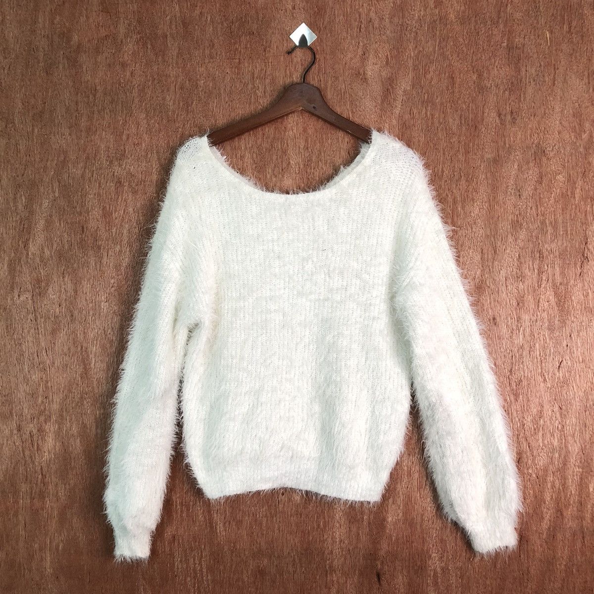 Capsule Capsule Color Shag Shaggy Fur Mohair Knitwear #6567 Size L / US 10 / IT 46 - 1 Thumbnail