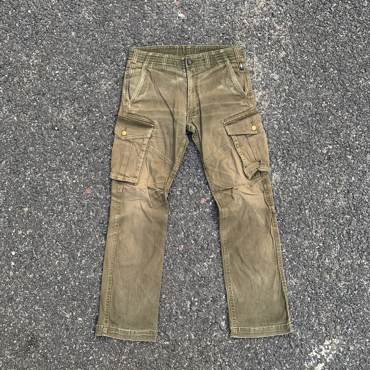 image of Vintage x Workers Japanese Geride Utility Faded Tactical Cargo Pants in Green Army, Men's (Size 29)