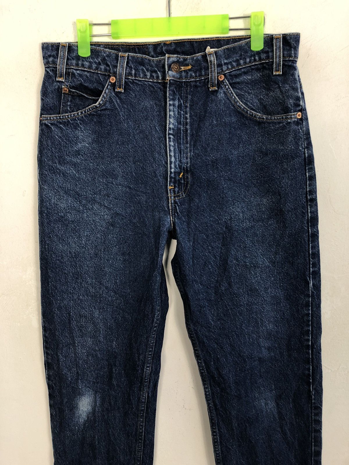 Levi's × Levi's Vintage Clothing 90s Levi’s Strauss Lot 505 Orange Tab Tapered Indigo Jeans Size US 32 / EU 48 - 3 Thumbnail