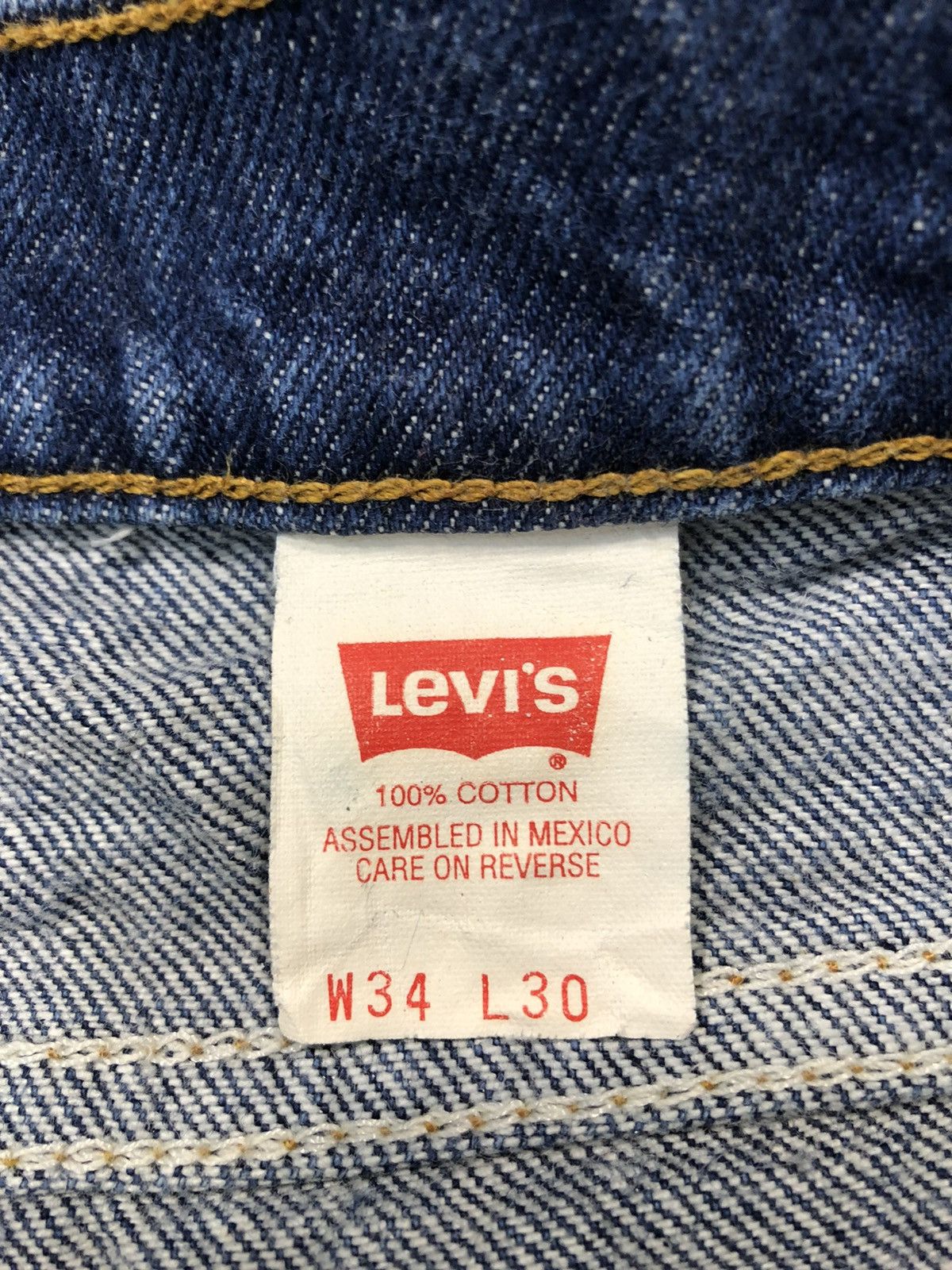 Levi's × Levi's Vintage Clothing 90s Levi’s Strauss Lot 505 Orange Tab Tapered Indigo Jeans Size US 32 / EU 48 - 9 Thumbnail