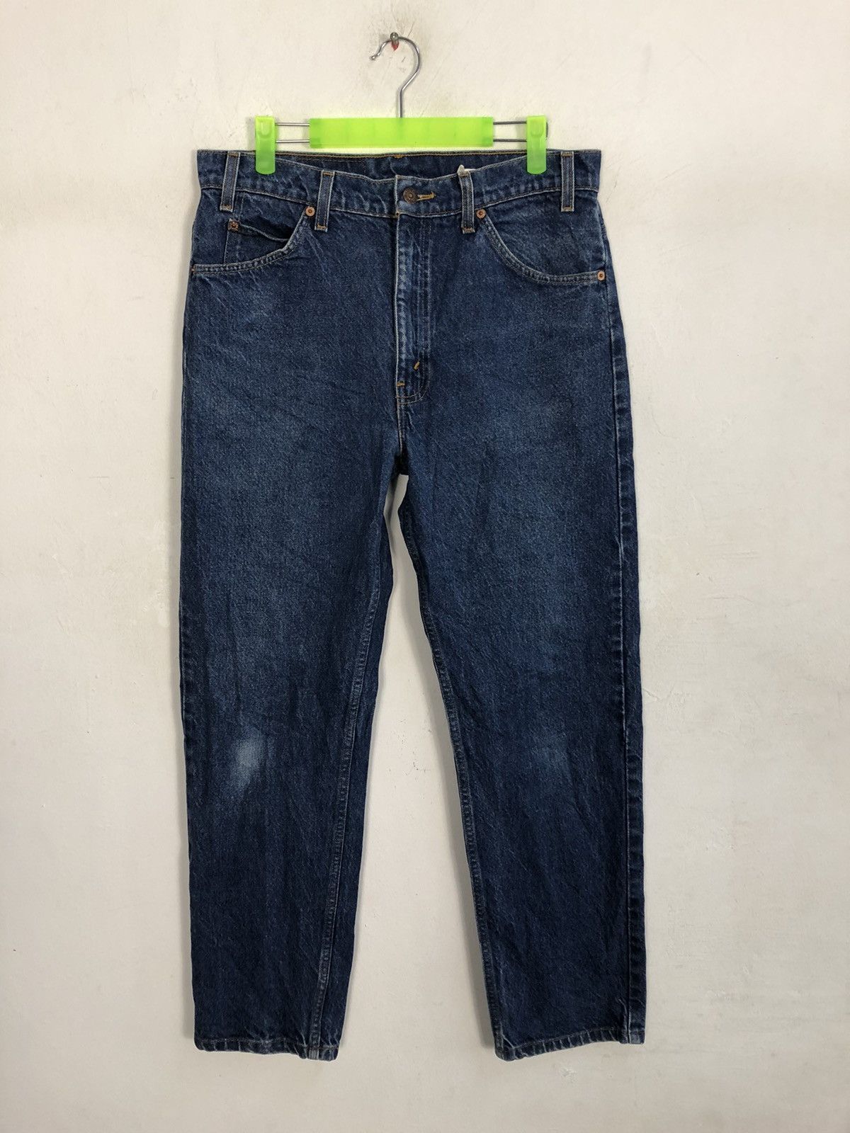 Levi's × Levi's Vintage Clothing 90s Levi’s Strauss Lot 505 Orange Tab Tapered Indigo Jeans Size US 32 / EU 48 - 1 Thumbnail