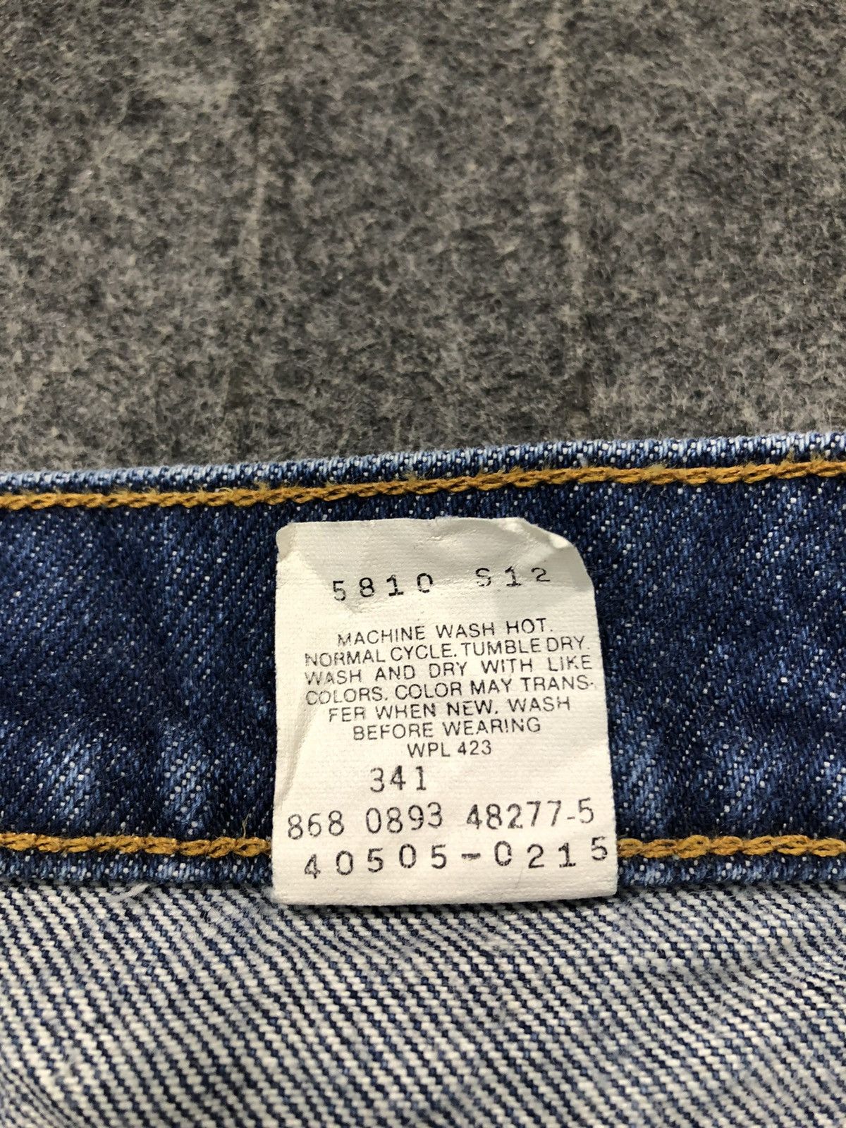 Levi's × Levi's Vintage Clothing 90s Levi’s Strauss Lot 505 Orange Tab Tapered Indigo Jeans Size US 32 / EU 48 - 10 Thumbnail