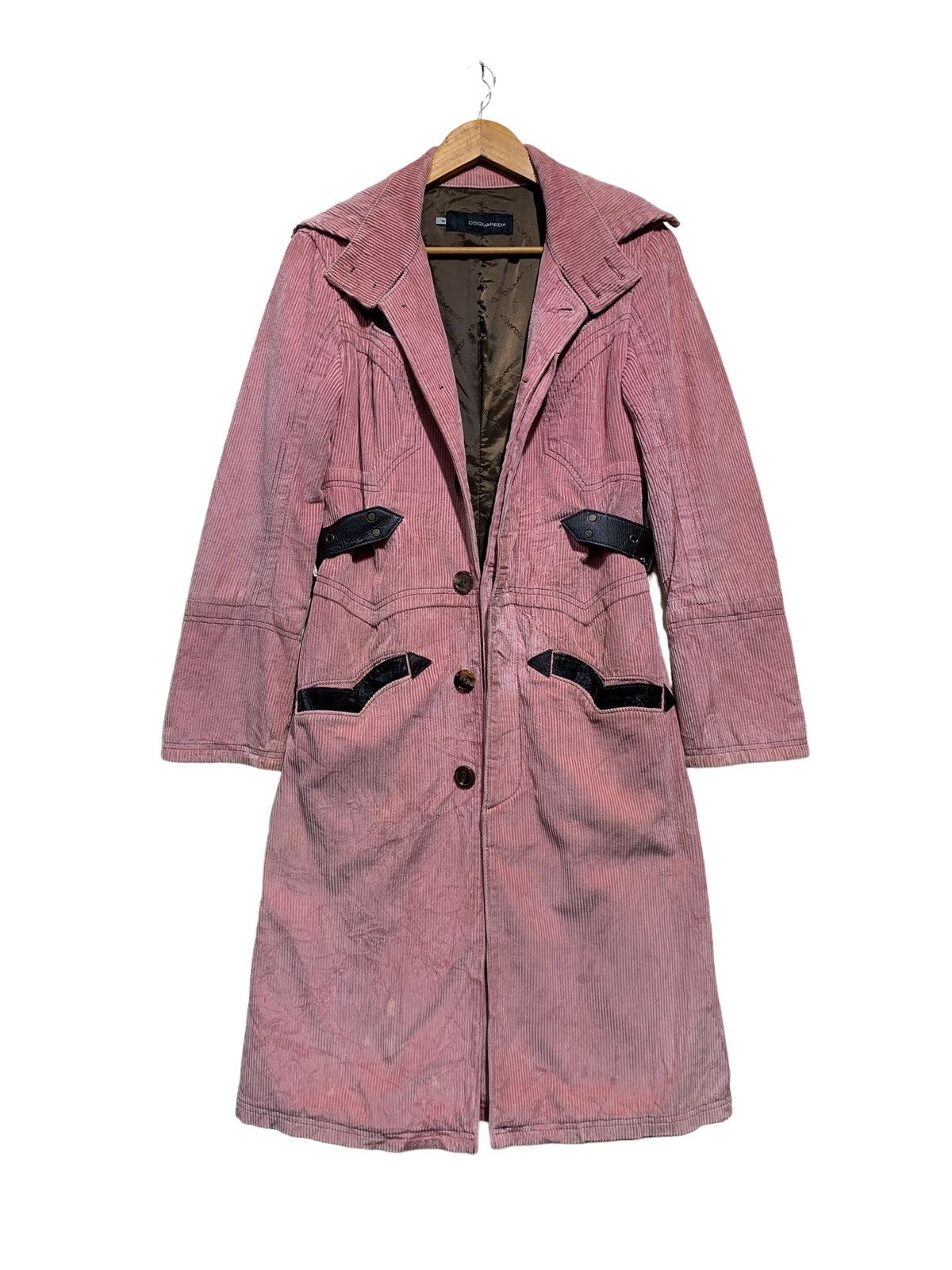 Dsquared2 🔥DSQUARED2 CORDUROY TRENCH COATS Size M / US 6-8 / IT 42-44 - 1 Thumbnail