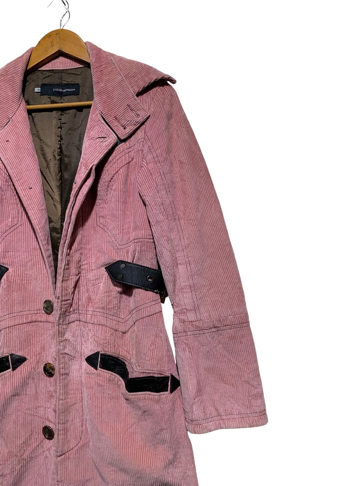 Dsquared2 🔥DSQUARED2 CORDUROY TRENCH COATS Size M / US 6-8 / IT 42-44 - 3 Thumbnail
