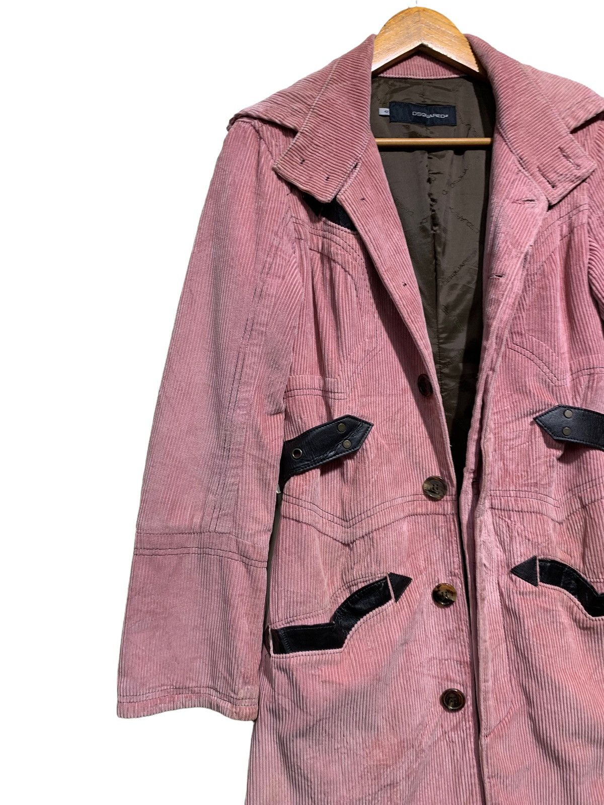 Dsquared2 🔥DSQUARED2 CORDUROY TRENCH COATS Size M / US 6-8 / IT 42-44 - 2 Thumbnail