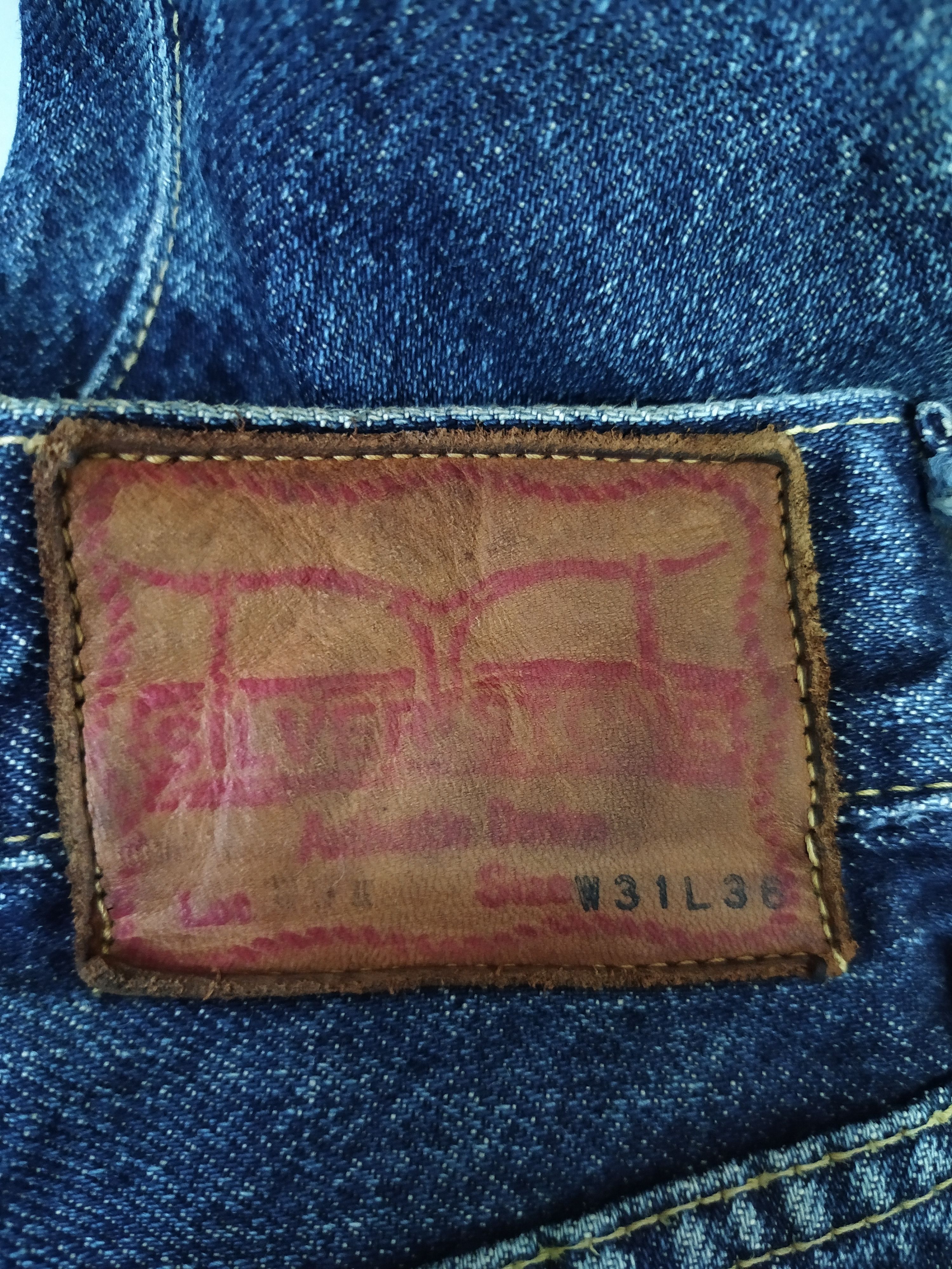 Japanese Brand SILVERSTONE SELVEDGE DENIM JAPAN DISTRESSED (B351) w28 Size US 28 / EU 44 - 10 Thumbnail