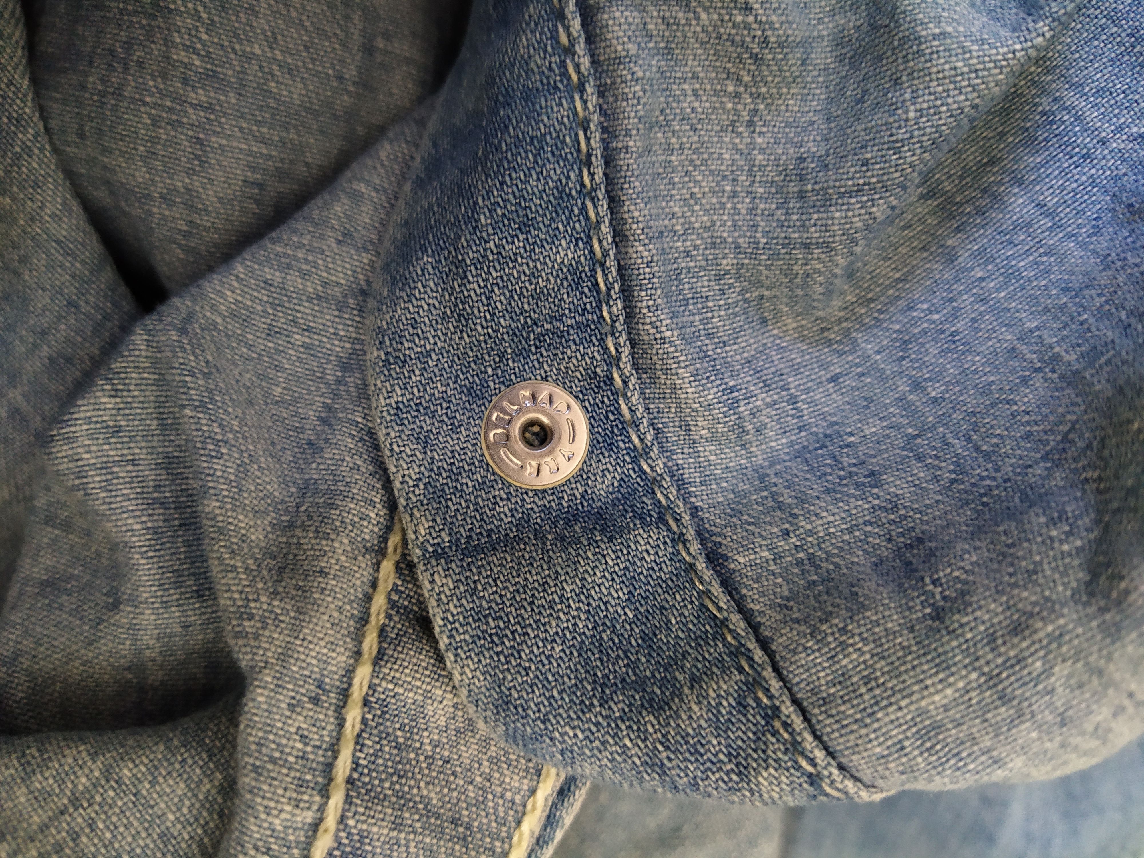 Japanese Brand STOOGE & CO CHAMBRAY DENIM WESTERN SHIRT ROEN SKULL (B535) Size US XL / EU 56 / 4 - 8 Thumbnail