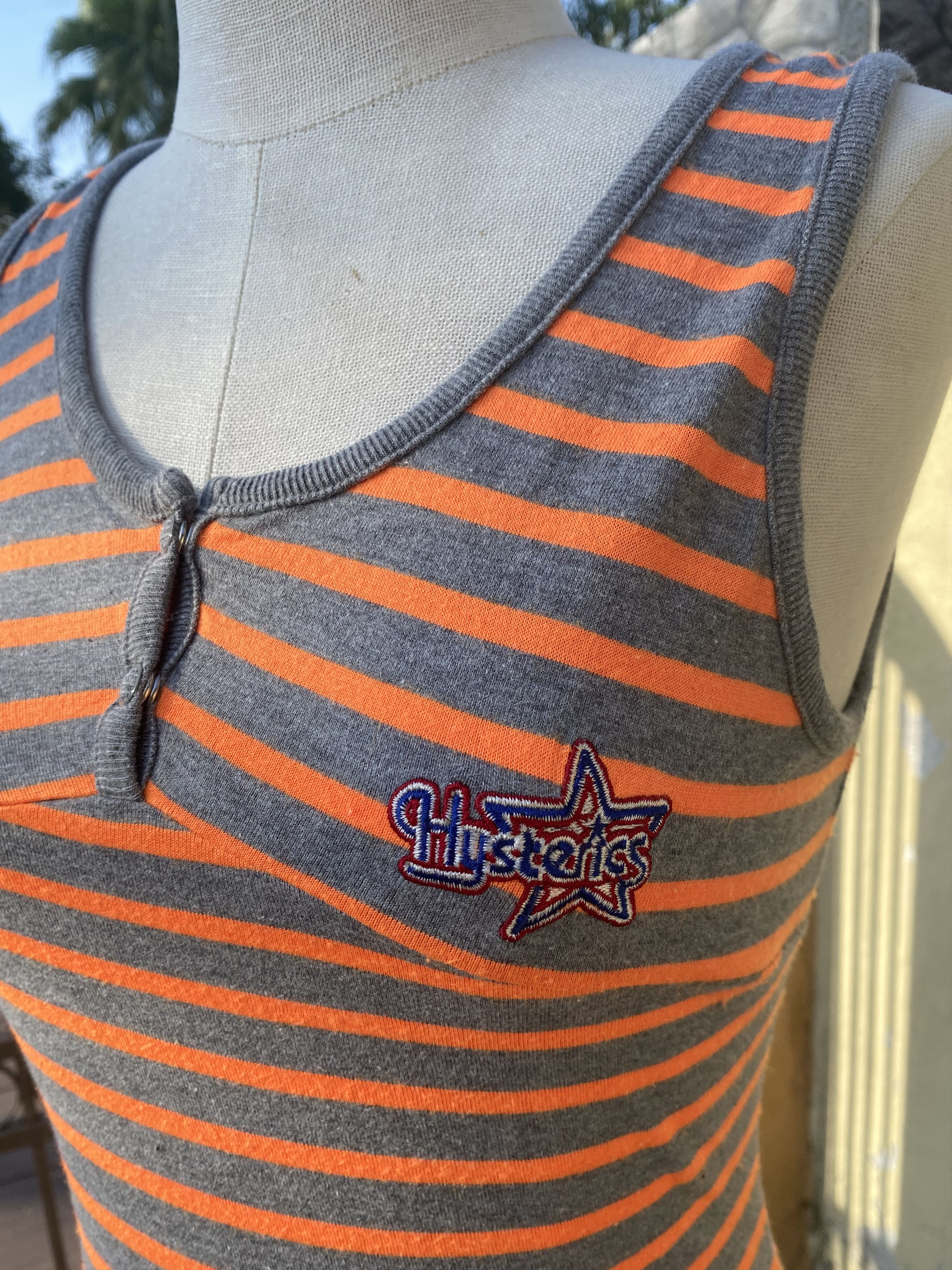 Hysteric Glamour orange grey striped tank Size S / US 4 / IT 40 - 4 Thumbnail
