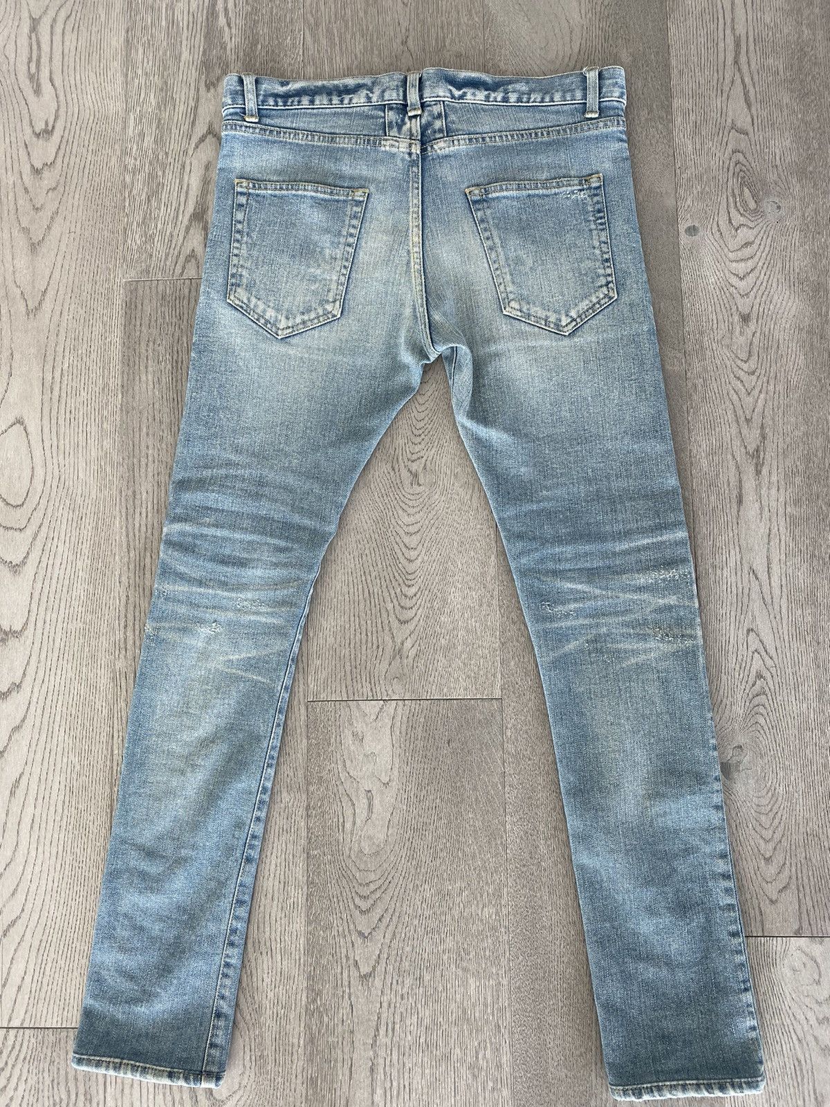 Hedi Slimane × Saint Laurent Paris Saint Laurent Paris FW13 D02 Whisker Denim Size US 30 / EU 46 - 2 Thumbnail