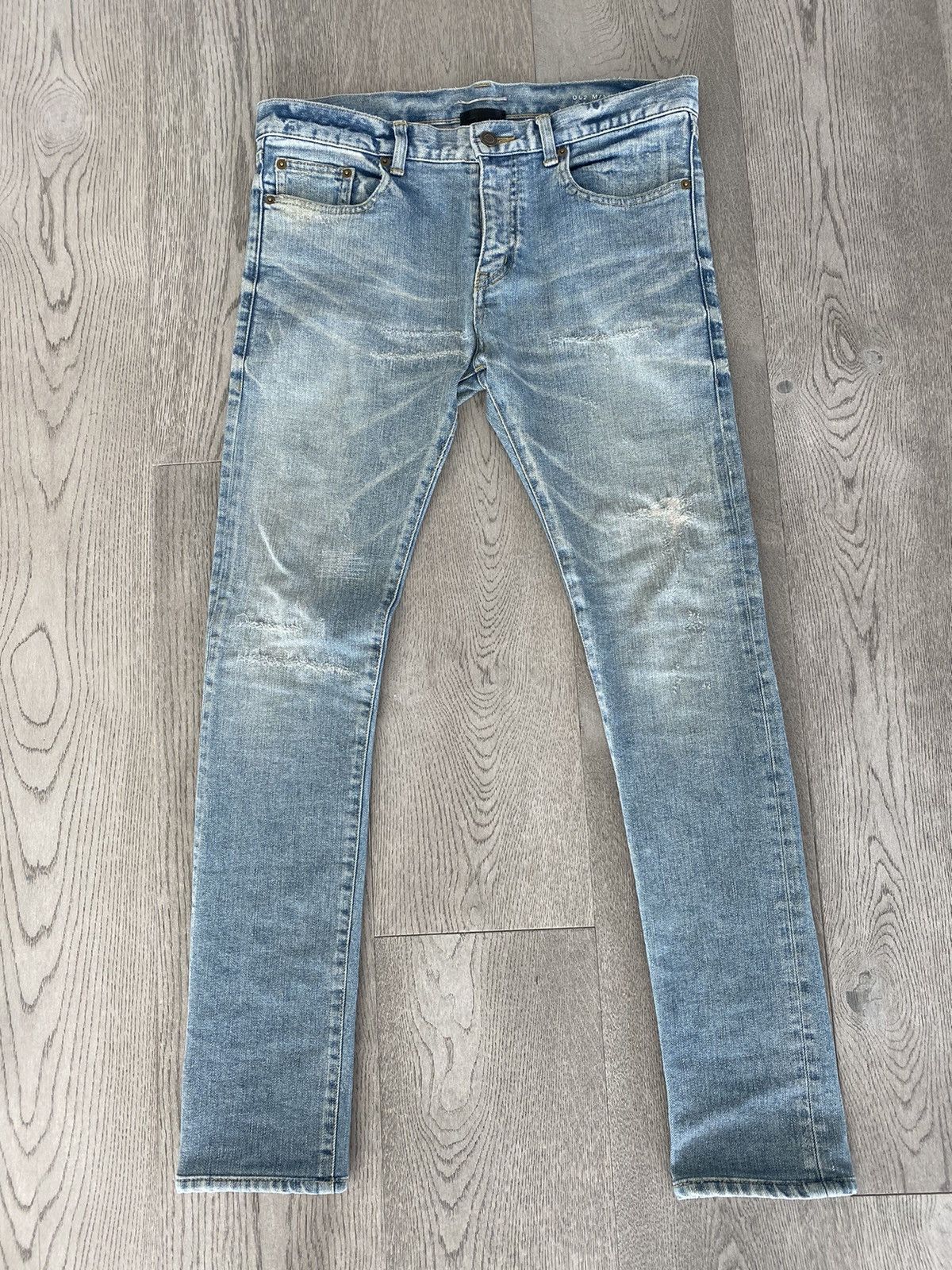 Hedi Slimane × Saint Laurent Paris Saint Laurent Paris FW13 D02 Whisker Denim Size US 30 / EU 46 - 1 Thumbnail