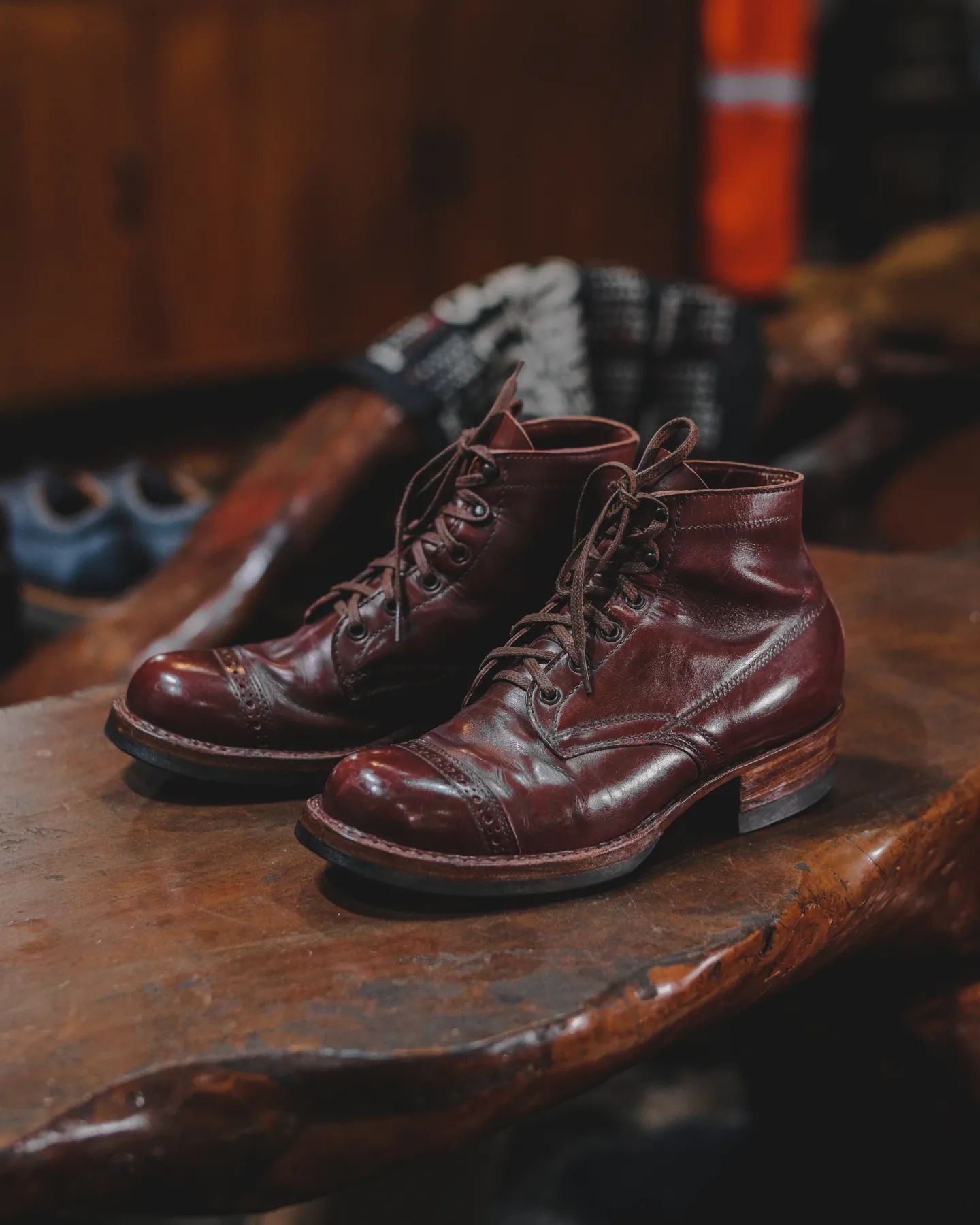 Whites Boots White Boots Burgundy French Calf Medallion Original Grailed
