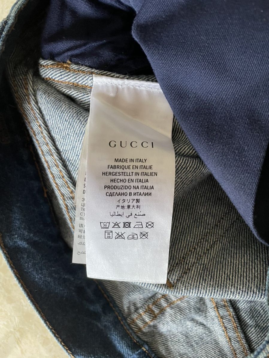 Gucci Gucci floral painted denim 31 Size US 31 - 12 Thumbnail