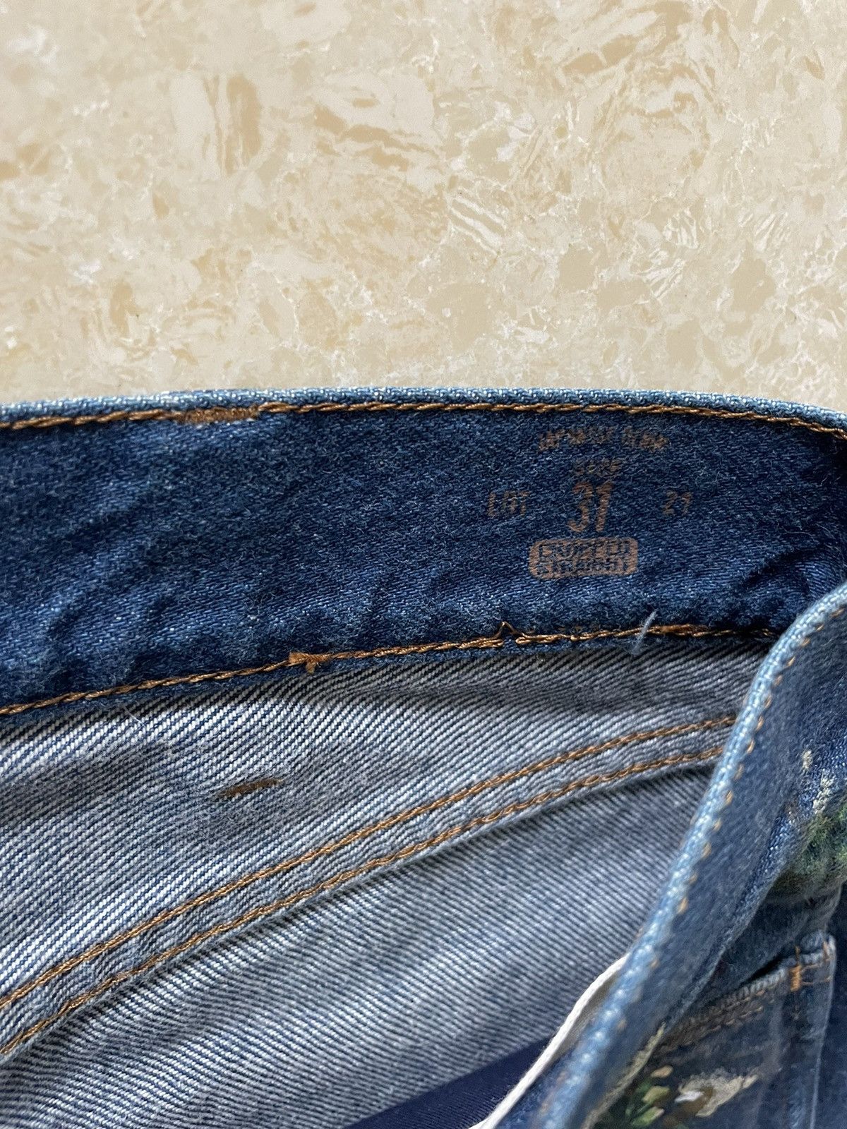 Gucci Gucci floral painted denim 31 Size US 31 - 8 Thumbnail