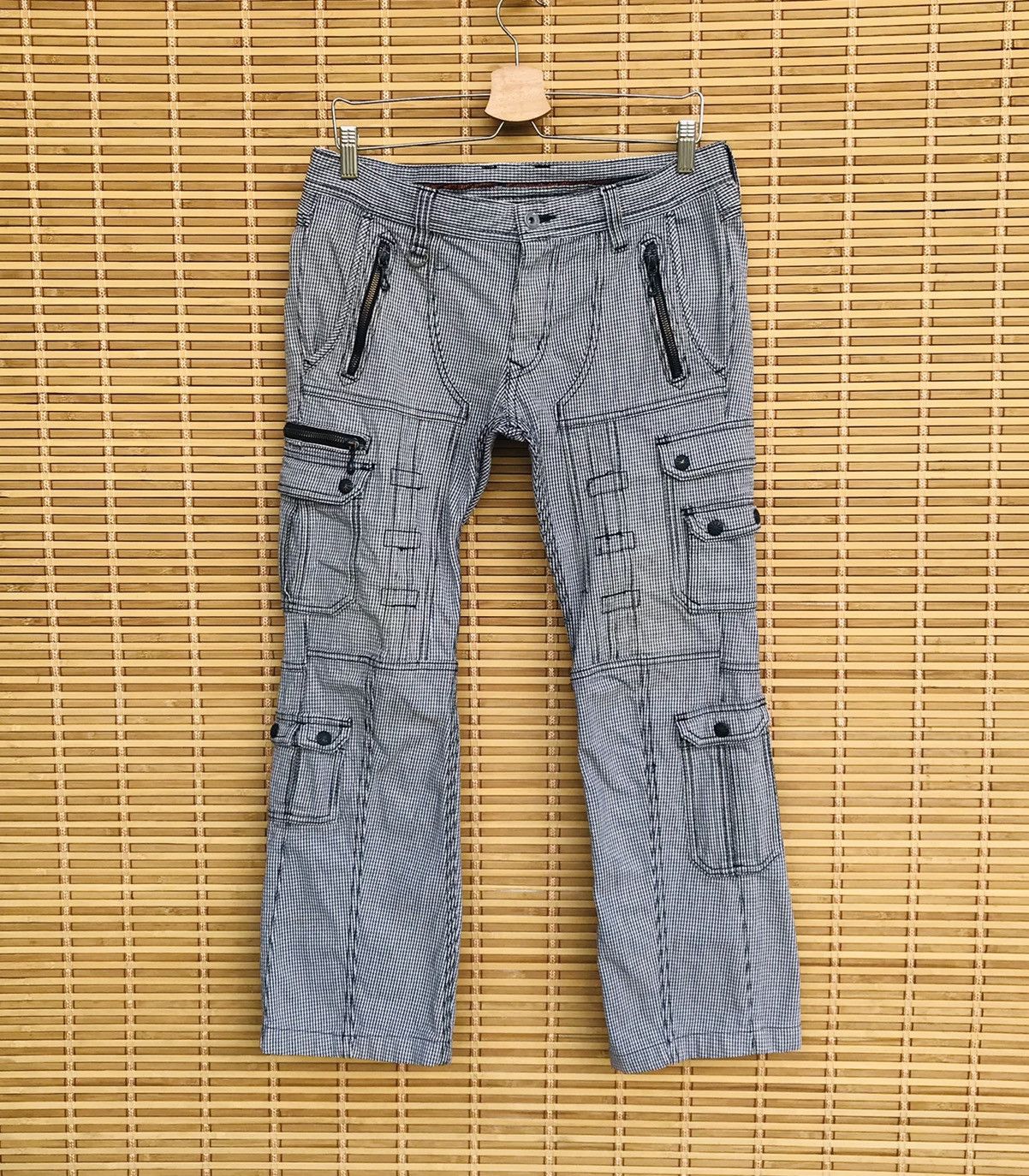 14th Addiction × Le Grande Bleu (L.G.B.) × PPFM Nicole club for men multipocket cargo pant low rise Size US 29 - 1 Thumbnail