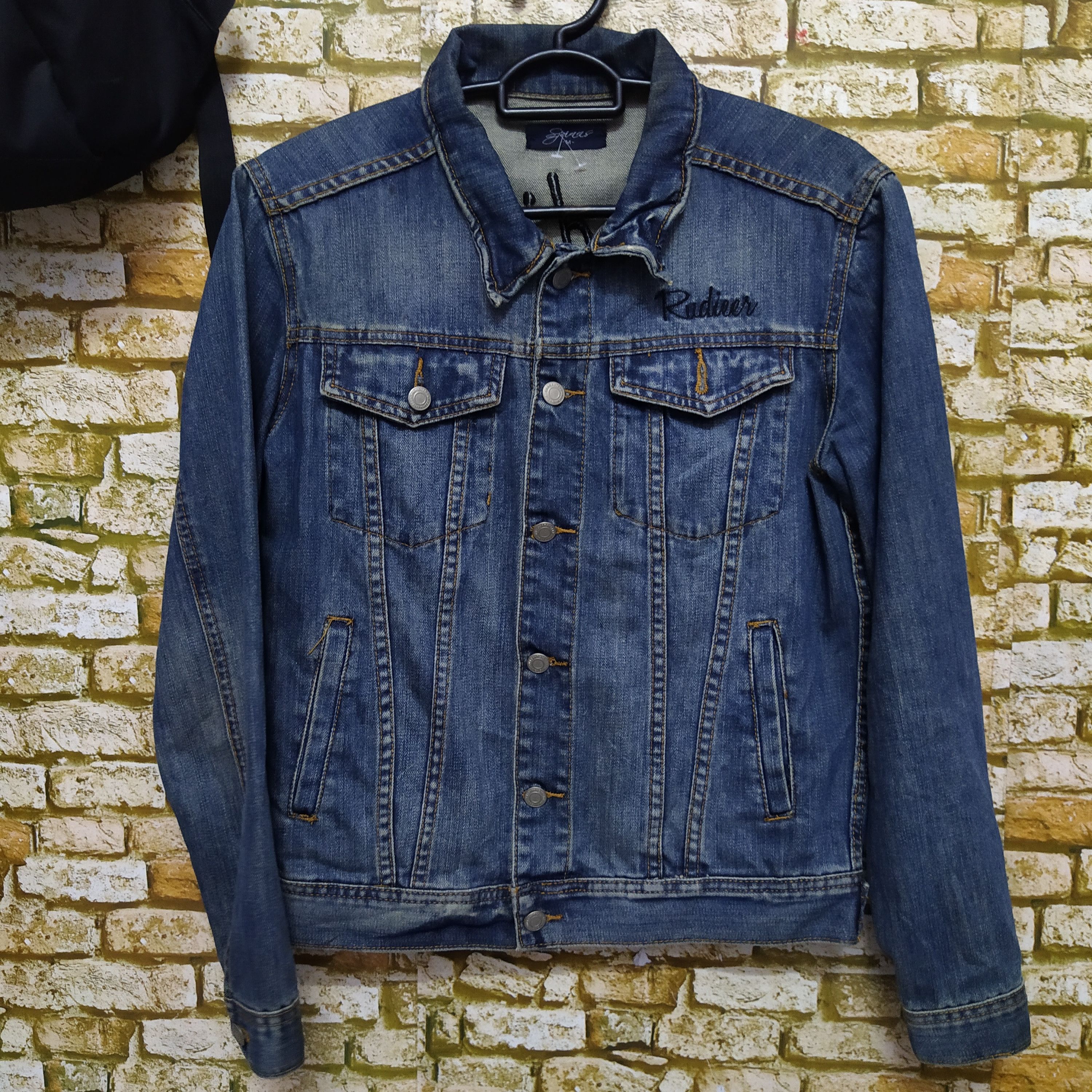 Japanese Brand SPINNS HOMEFORUM DENIM JACKET DISTRESSED (D371) Size US M / EU 48-50 / 2 - 3 Thumbnail
