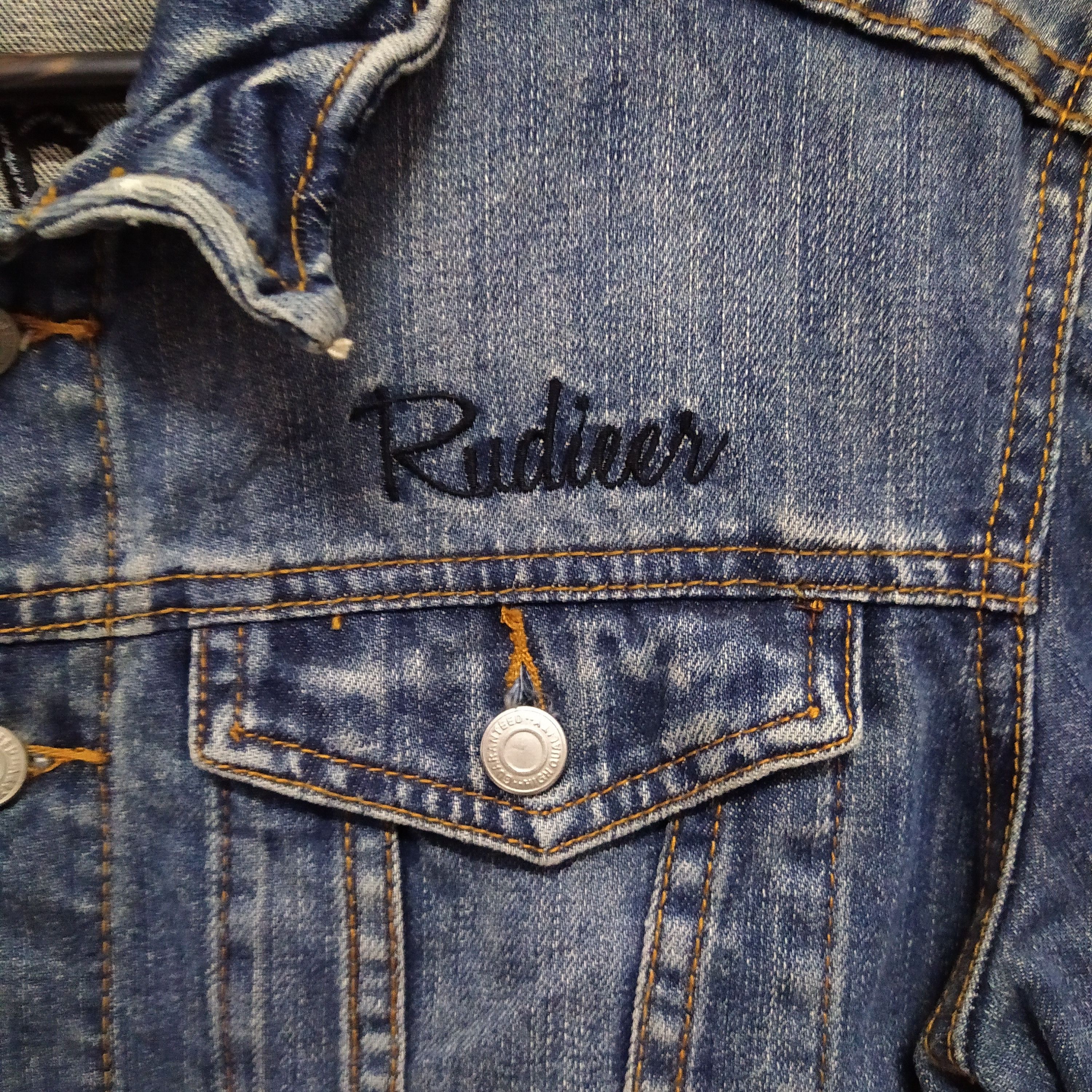 Japanese Brand SPINNS HOMEFORUM DENIM JACKET DISTRESSED (D371) Size US M / EU 48-50 / 2 - 4 Thumbnail