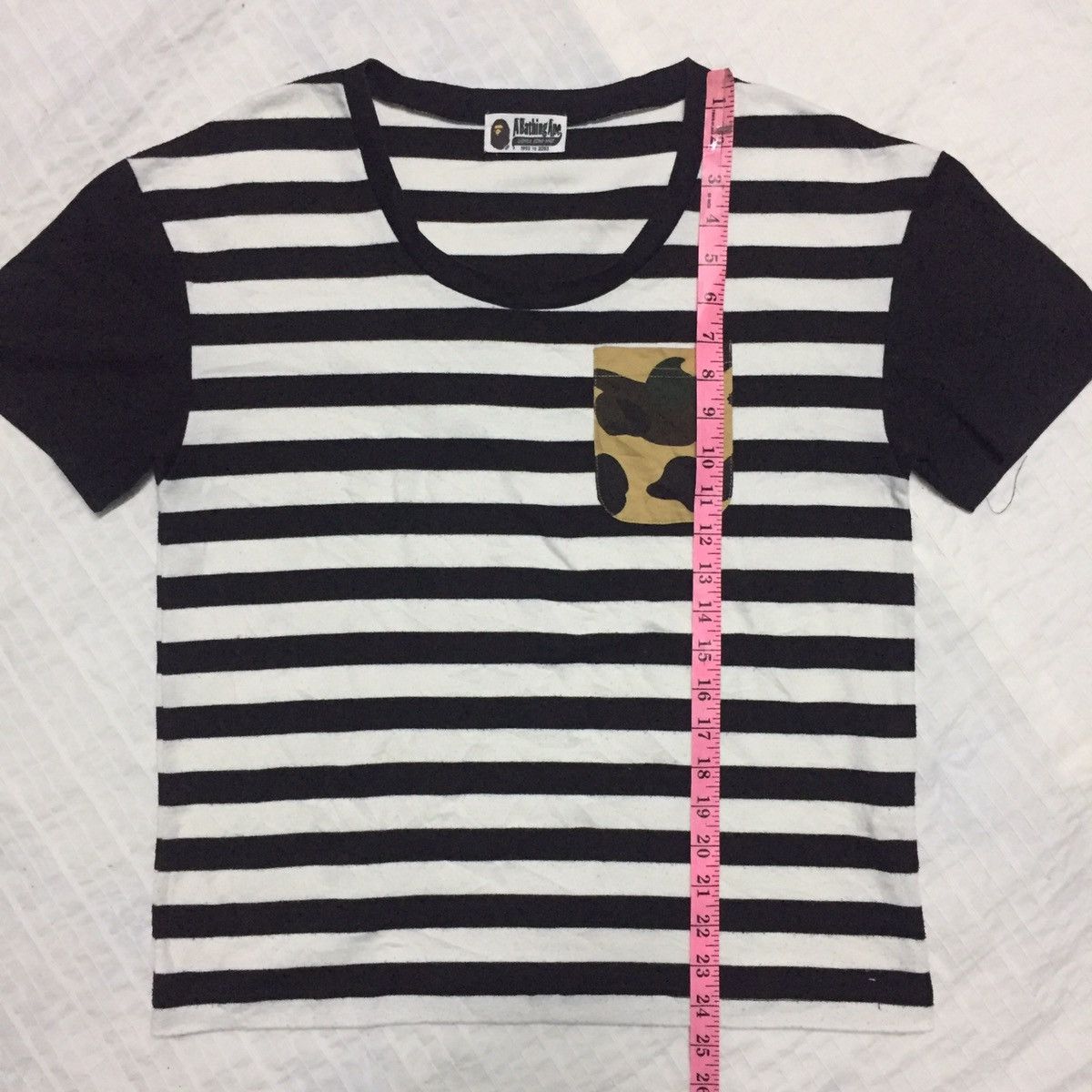 Bape 1st Camo Striped Pocket Tee Size ONE SIZE - 22 Thumbnail