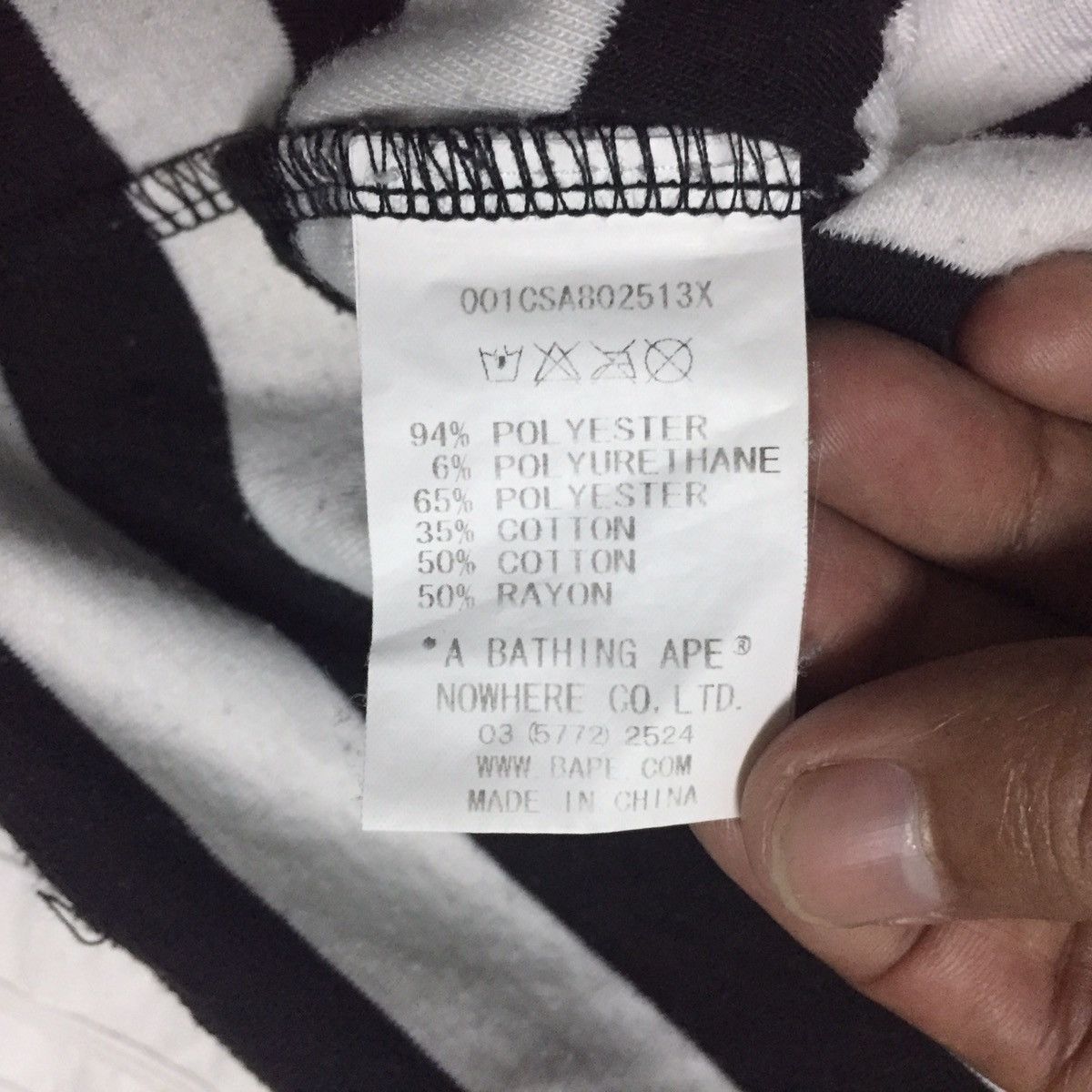 Bape 1st Camo Striped Pocket Tee Size ONE SIZE - 20 Thumbnail