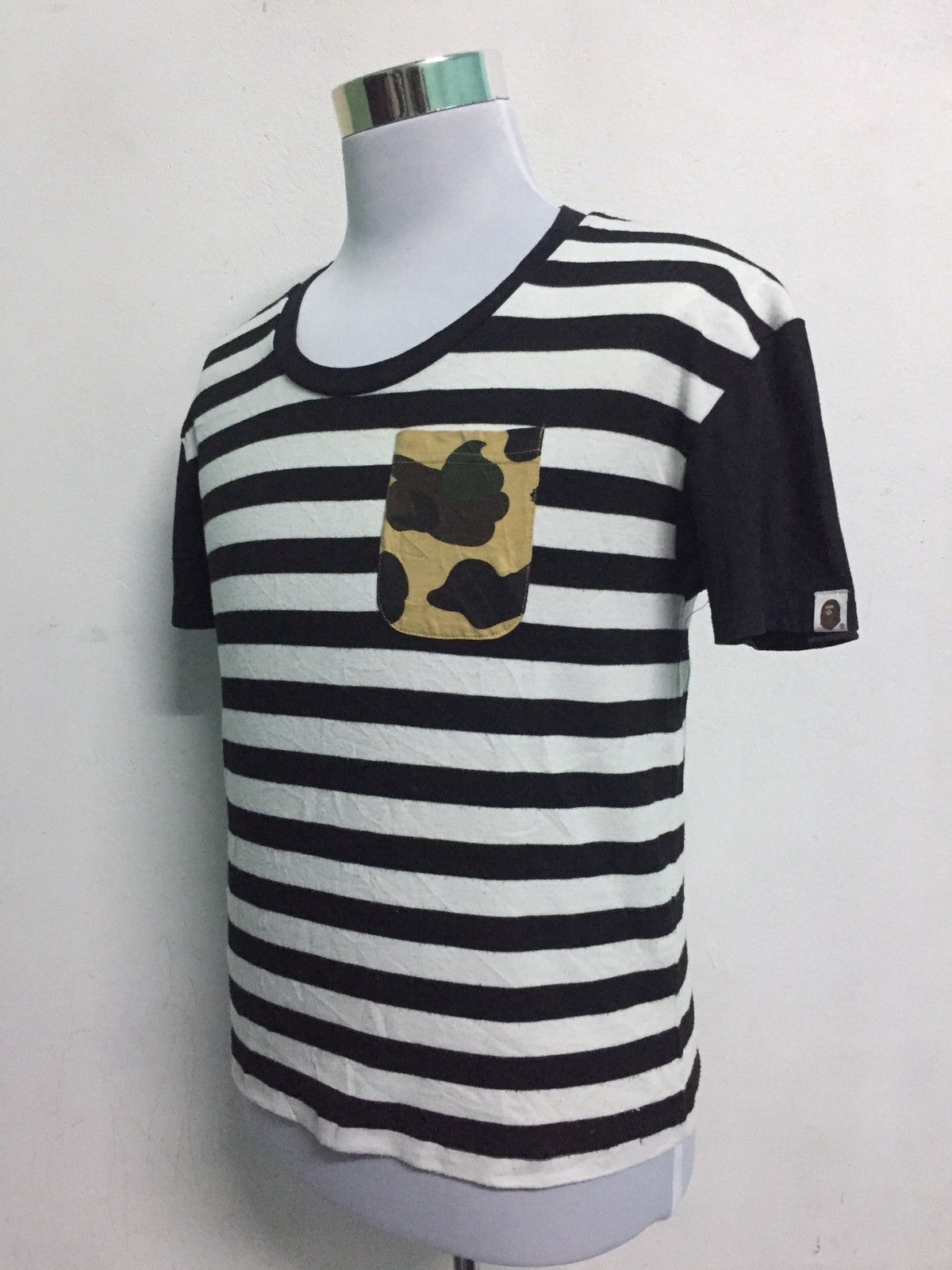 Bape 1st Camo Striped Pocket Tee Size ONE SIZE - 5 Thumbnail