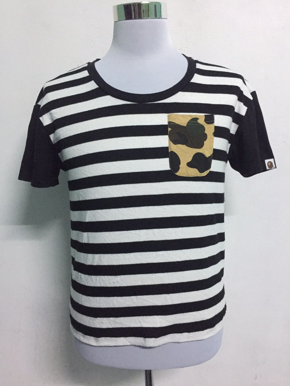 Bape 1st Camo Striped Pocket Tee Size ONE SIZE - 2 Thumbnail