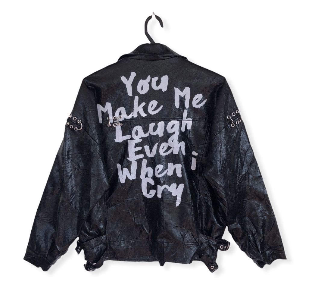 image of Forever 21 Contemporary Punk Jacket in Black, Men's (Size Medium)