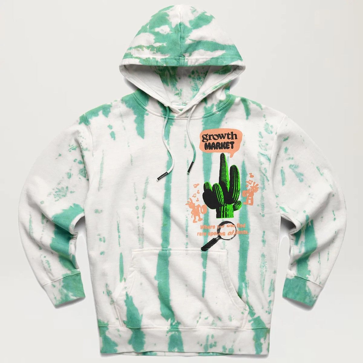 Market Market Growth Green Stripe Tie-Dye Hoodie Size US M / EU 48-50 / 2 - 1 Thumbnail