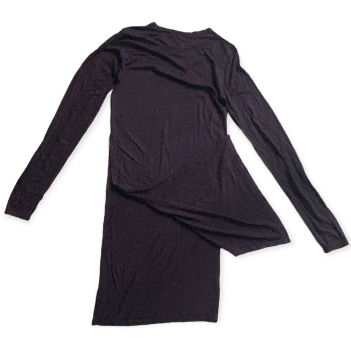 Ann Demeulemeester Rayon/wool blend Purple Jersey Long Sleeve T-Shirt Size M / US 6-8 / IT 42-44 - 2 Thumbnail