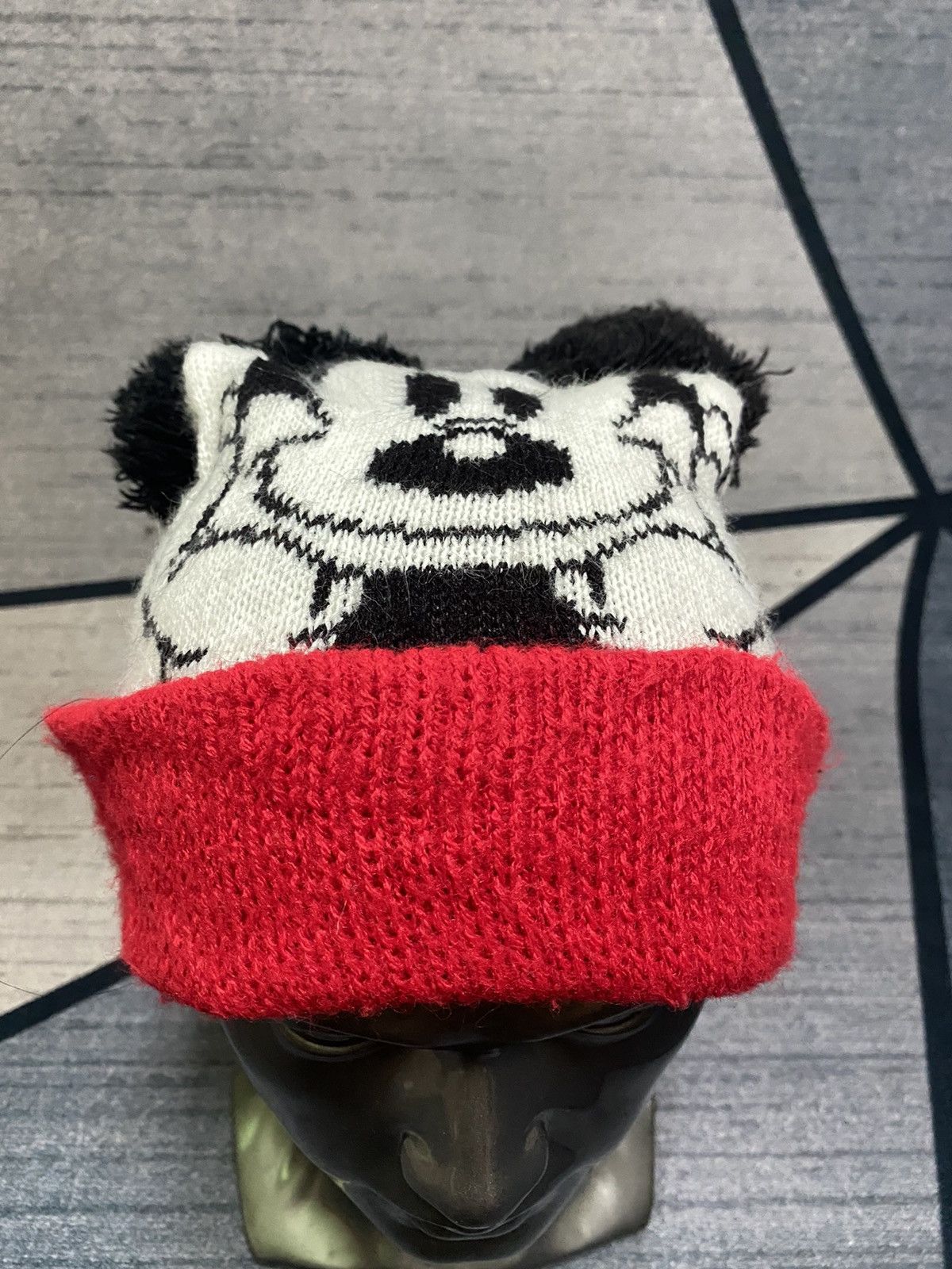 Japanese Brand × Mickey Mouse Mickey Mouse Bunny Ear Horn Design Beanie Size ONE SIZE - 4 Thumbnail