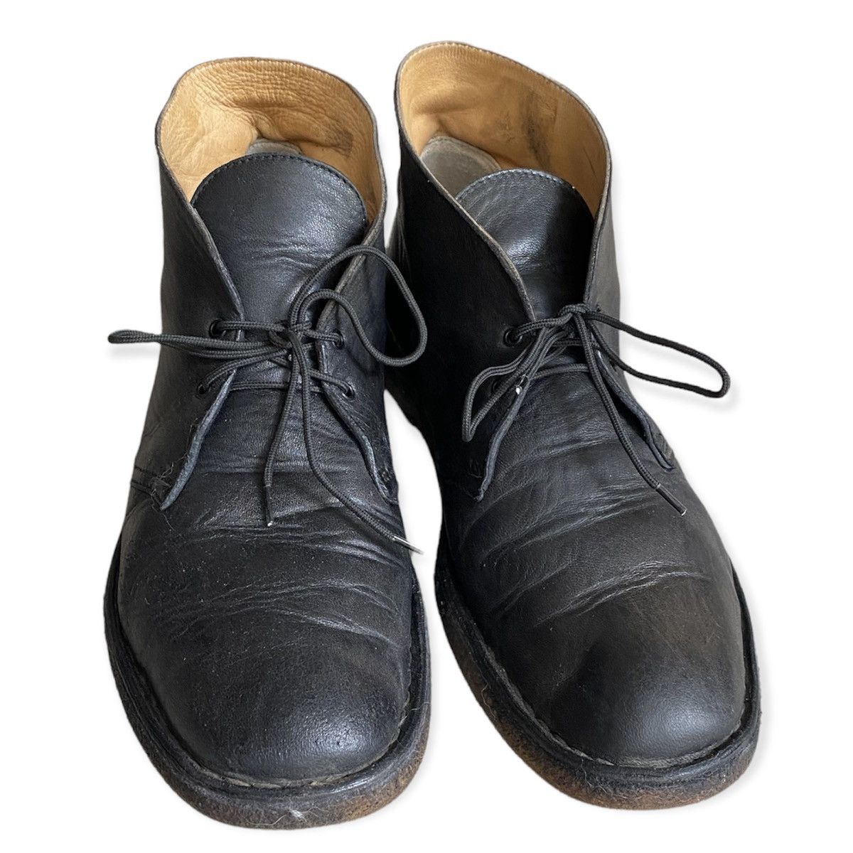image of Jil Sander By Clarks Chukka Boots Creper Sole England Made in Black, Men's (Size 10)