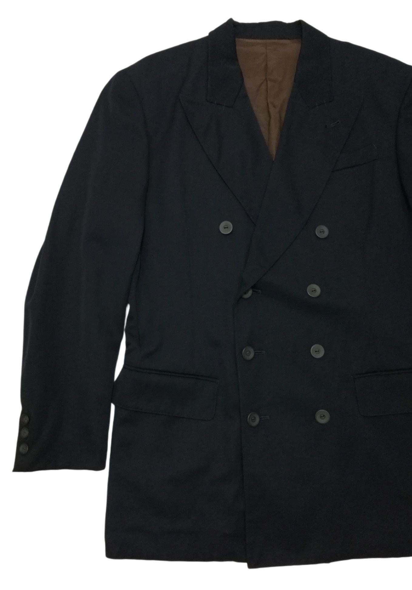 Gaultier Homme Objet × Jean Paul Gaultier 🔥90's Jean Paul Gaultier Homme Double Breasted Blazer Coat Size 48R - 3 Thumbnail