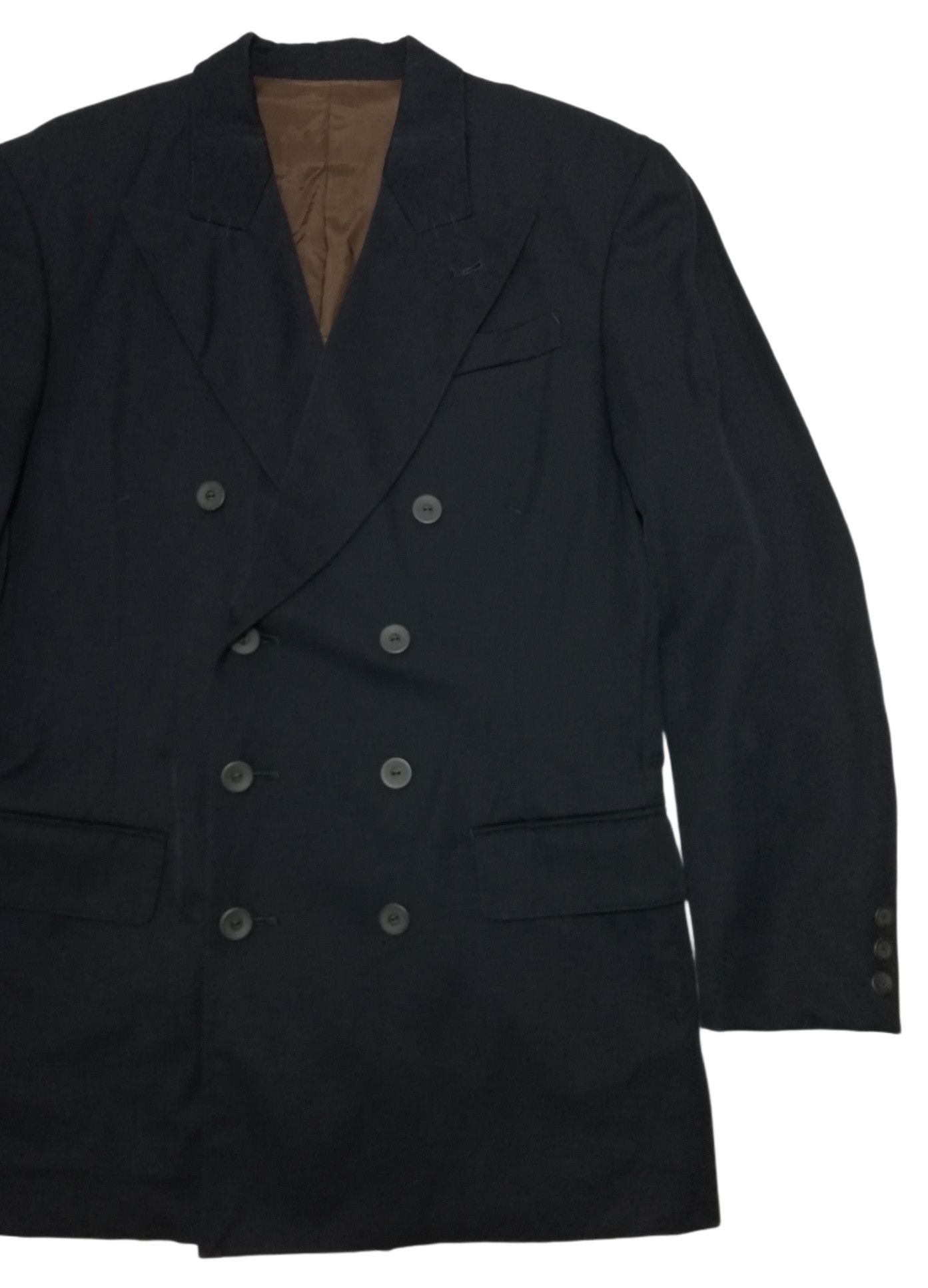 Gaultier Homme Objet × Jean Paul Gaultier 🔥90's Jean Paul Gaultier Homme Double Breasted Blazer Coat Size 48R - 4 Thumbnail