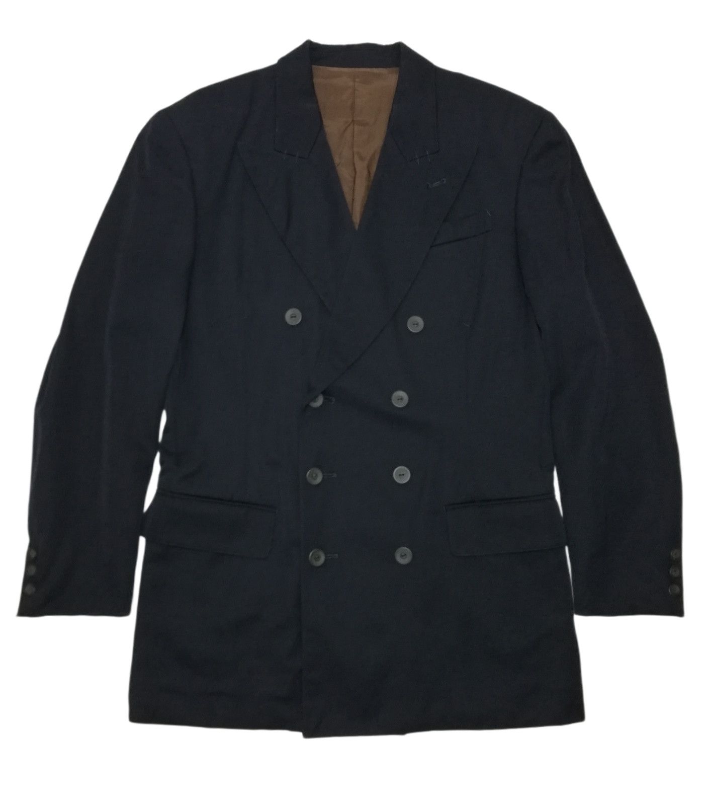 Gaultier Homme Objet × Jean Paul Gaultier 🔥90's Jean Paul Gaultier Homme Double Breasted Blazer Coat Size 48R - 2 Thumbnail