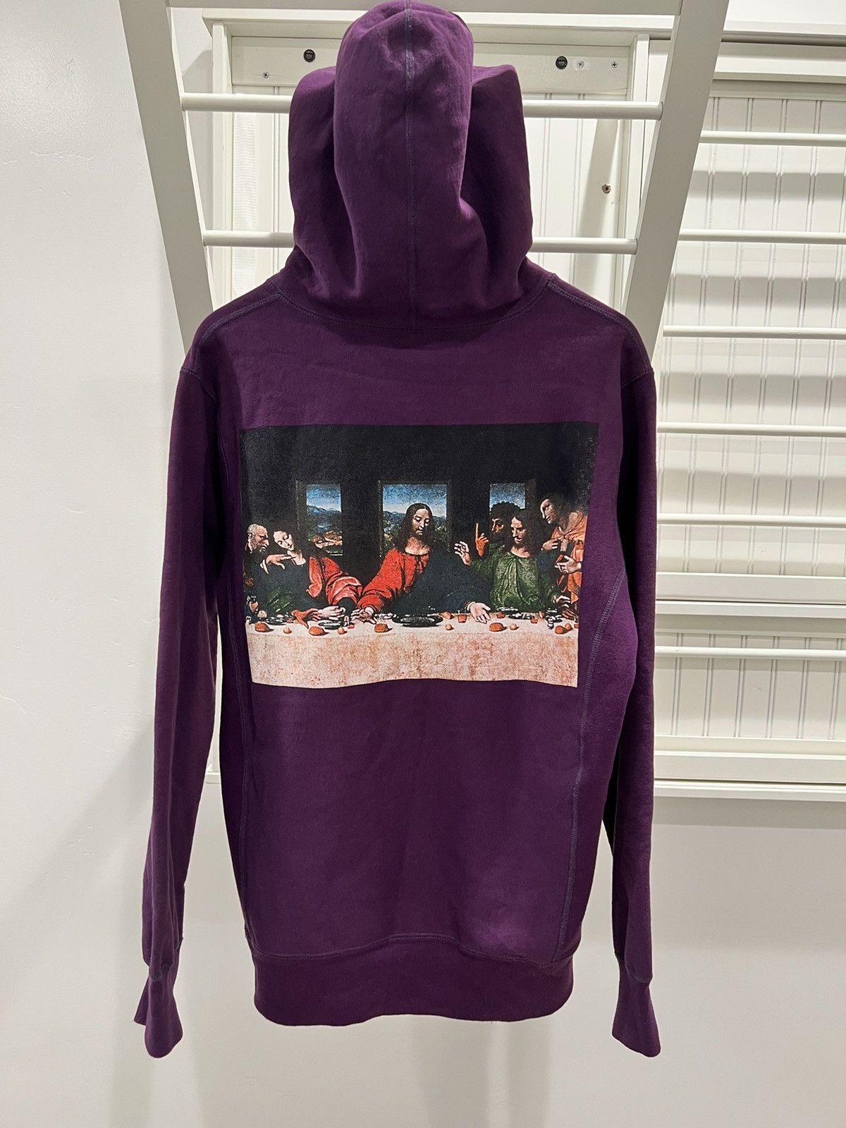 image of Supreme The Last Supper Hoodie in Purple, Men's (Size Large)