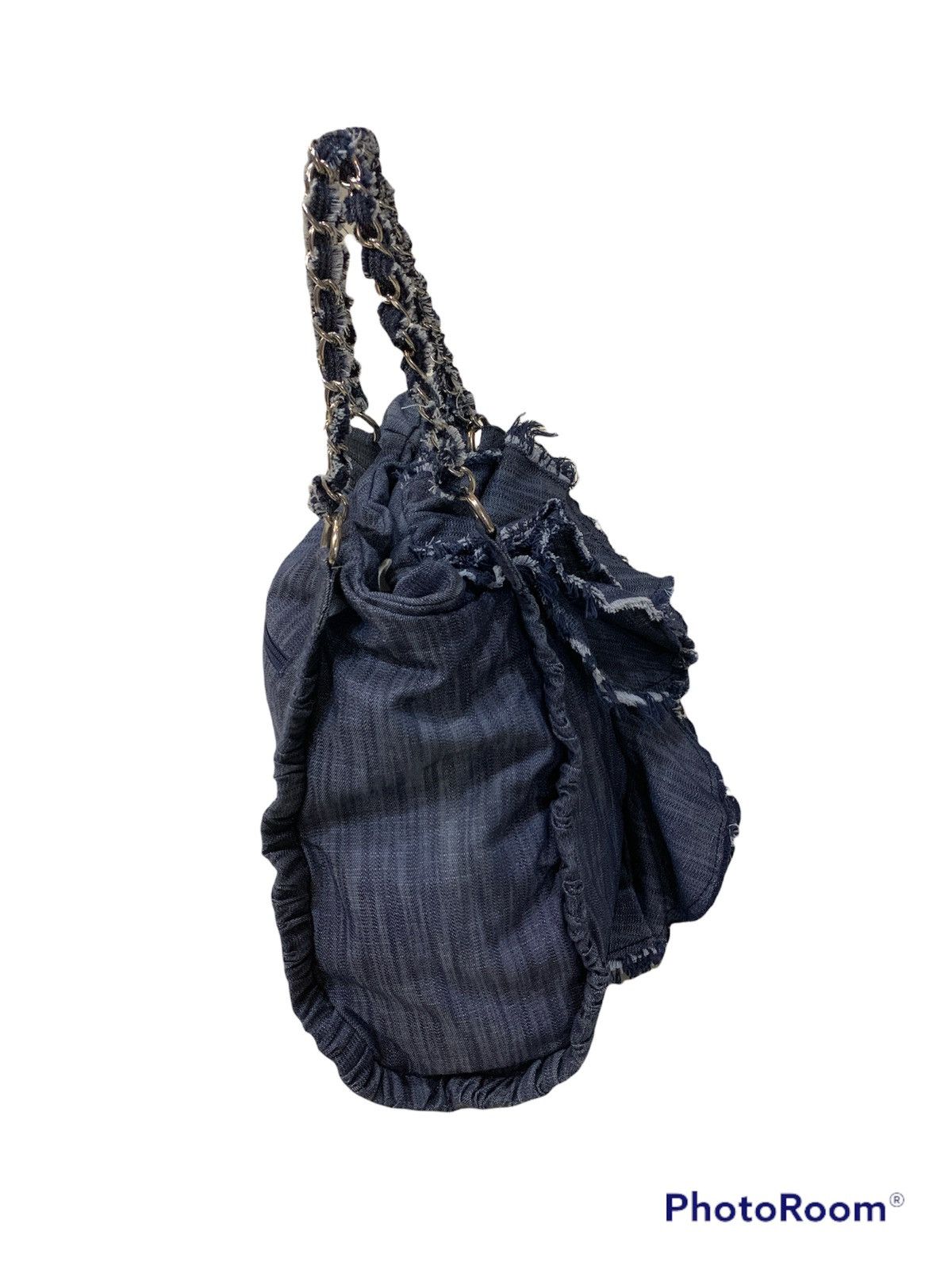 Japanese Brand BULKY DENIM SASHIKO HOBO BAG BY COSETTE Size ONE SIZE - 4 Thumbnail