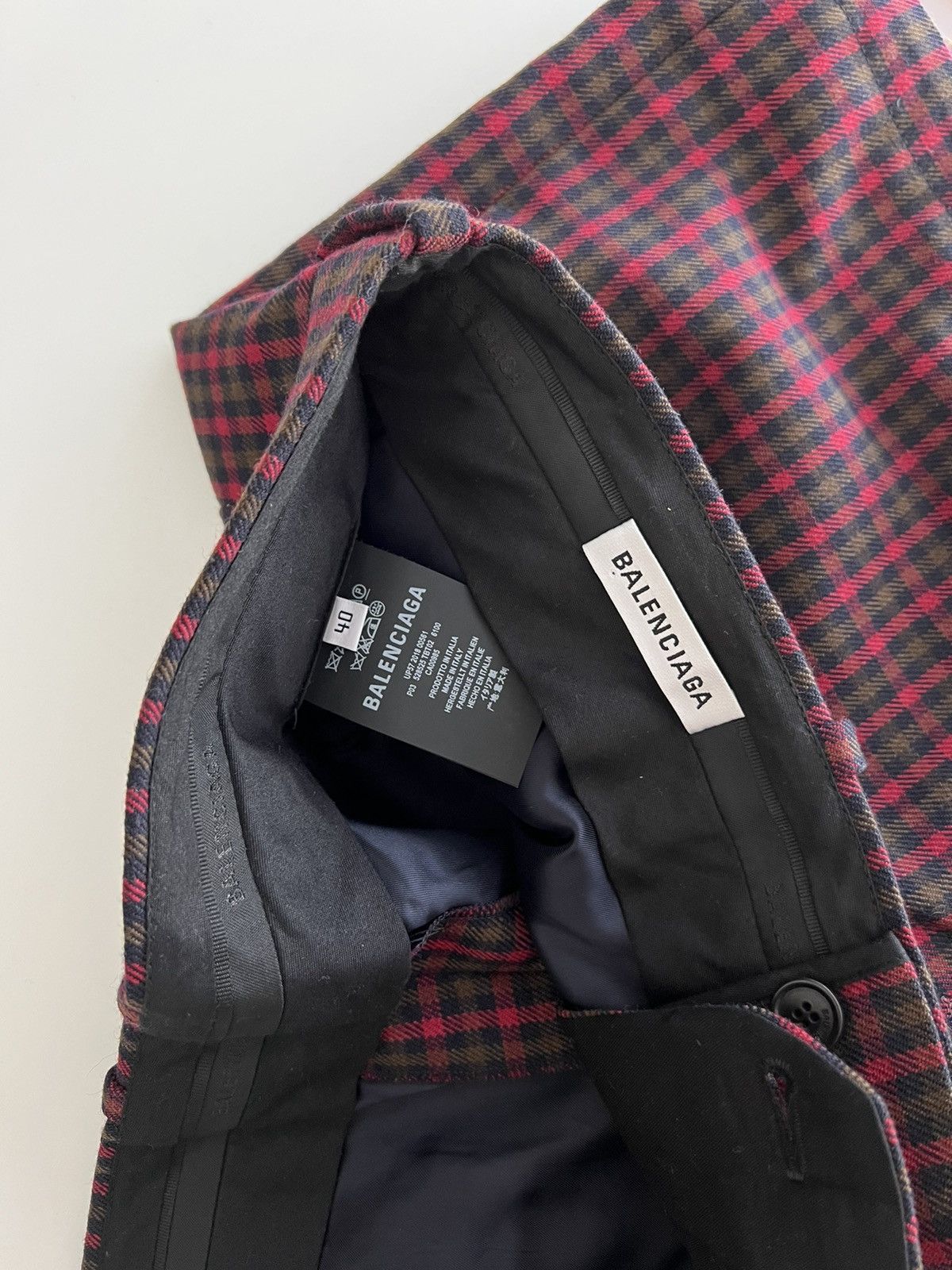 Balenciaga Balenciaga Zipped Tartan Trousers Size US 34 / EU 50 - 5 Thumbnail