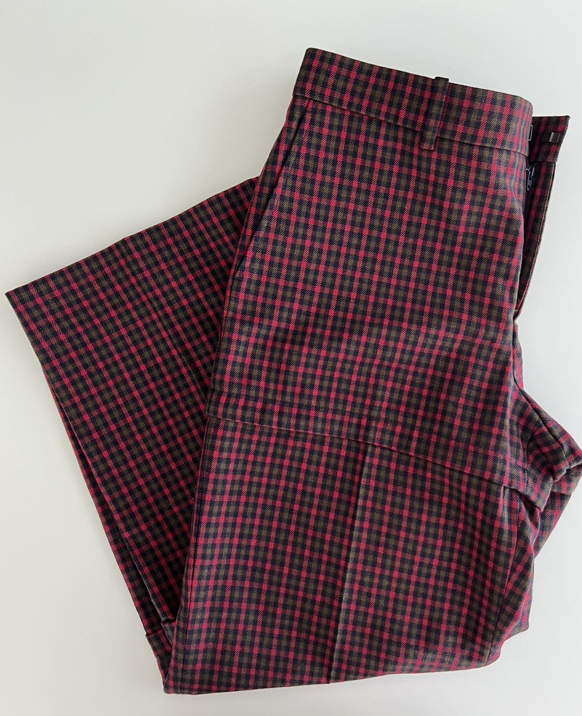 Balenciaga Balenciaga Zipped Tartan Trousers Size US 34 / EU 50 - 2 Thumbnail