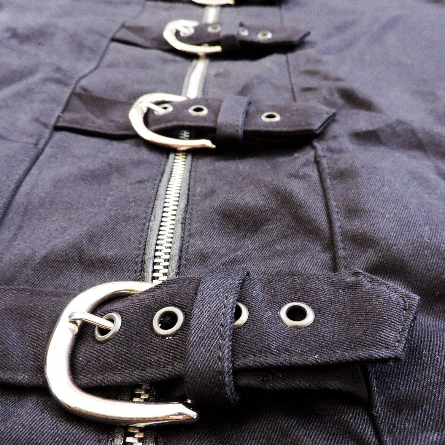 14th Addiction ANTICLASS JAPANESE PUNK GOTHIC BONDAGE BUCKLES JACKET Size US M / EU 48-50 / 2 - 7 Thumbnail