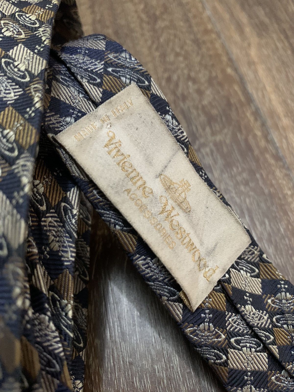 Vivienne Westwood Vivienne Westwood Monogram Repeated Logo Printed Tie Size ONE SIZE - 3 Thumbnail
