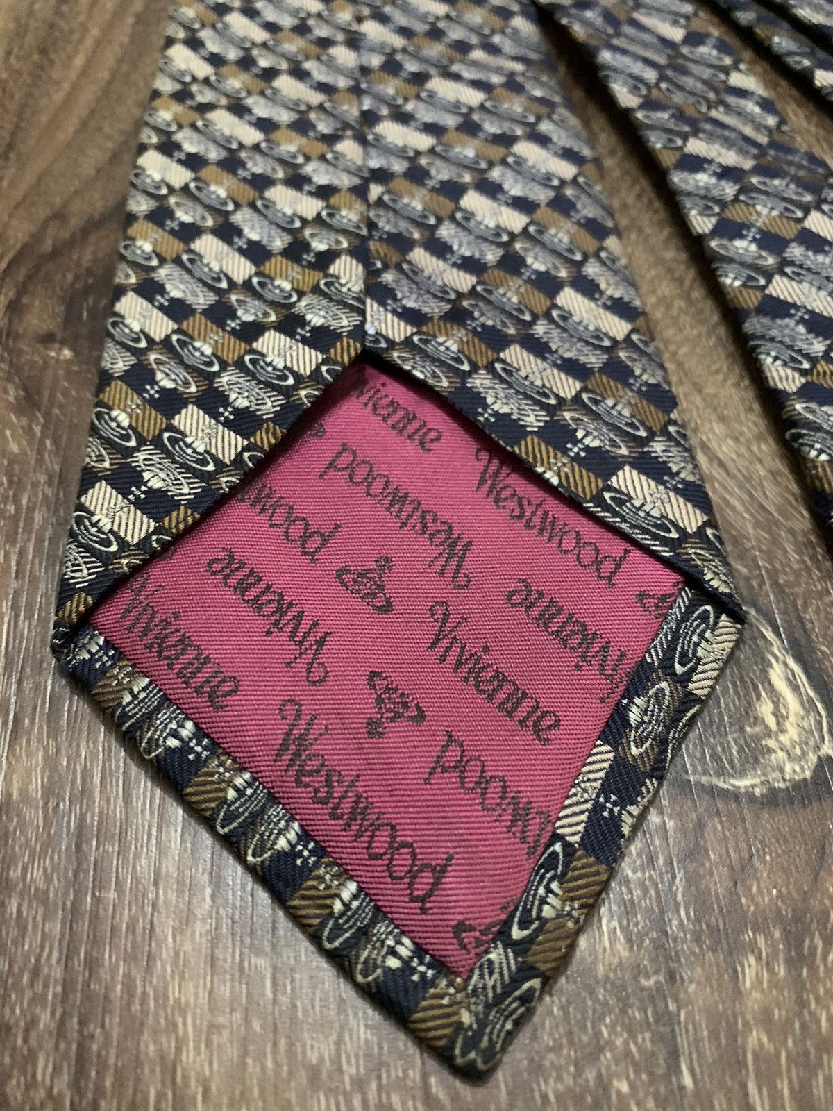 Vivienne Westwood Vivienne Westwood Monogram Repeated Logo Printed Tie Size ONE SIZE - 7 Thumbnail